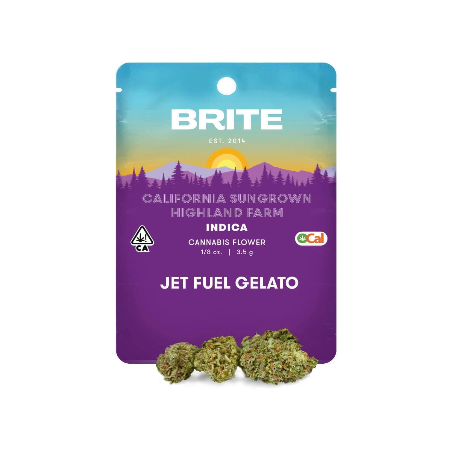 Jet Fuel Gelato - 3.5g - Brite Labs - 3.5g - Indica - $15 - Flower (Eighths)