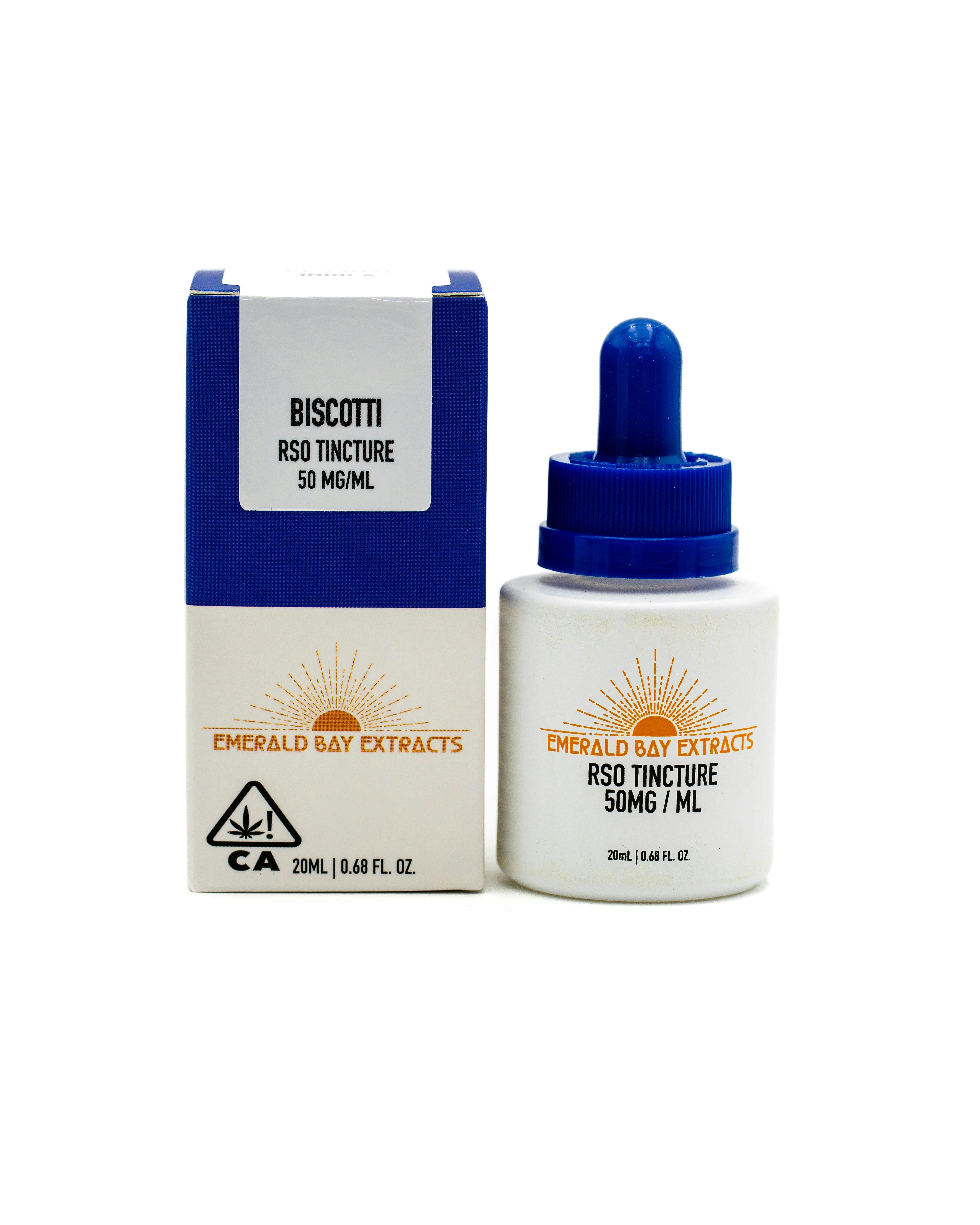 Emerald Bay Extracts: Biscotti | 20ml Tincture | 1000mg Package | Indica | RSO - Emerald Bay Extracts -  - $59 - Tinctures