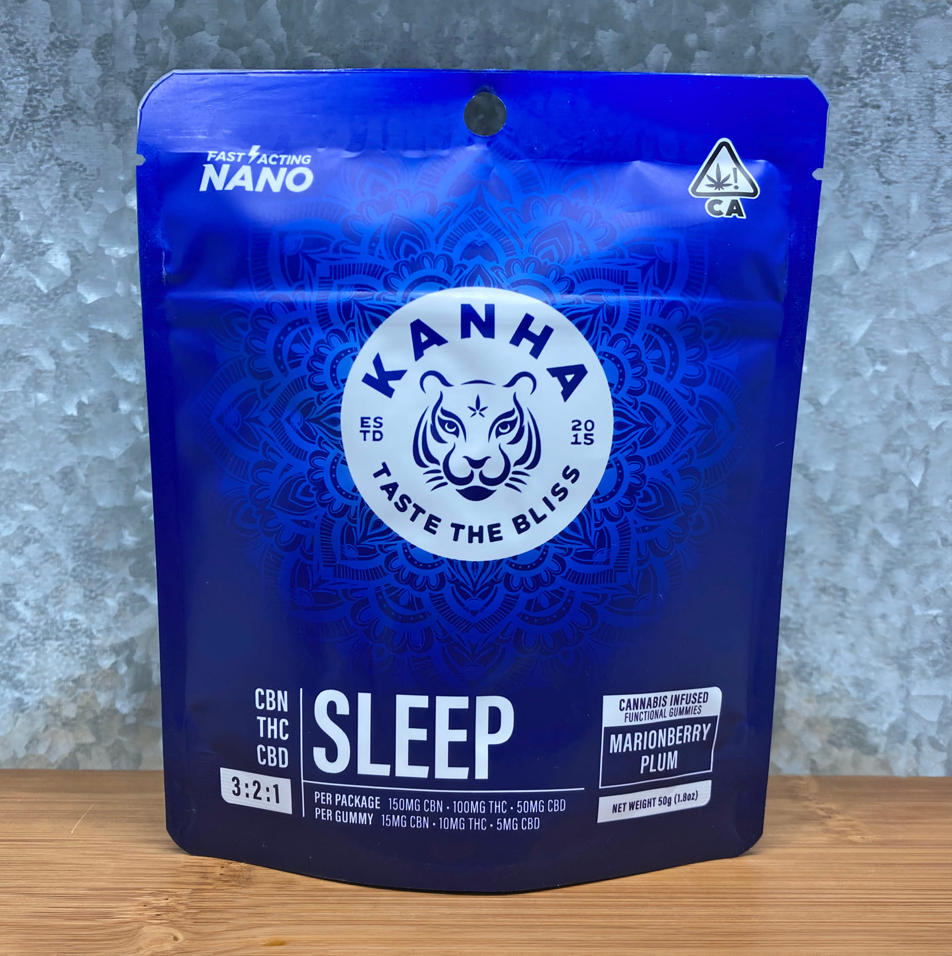3:2:1 Marionberry Plum CBN Sleep 100mg Gummies - Kanha -  - $28 - Edible