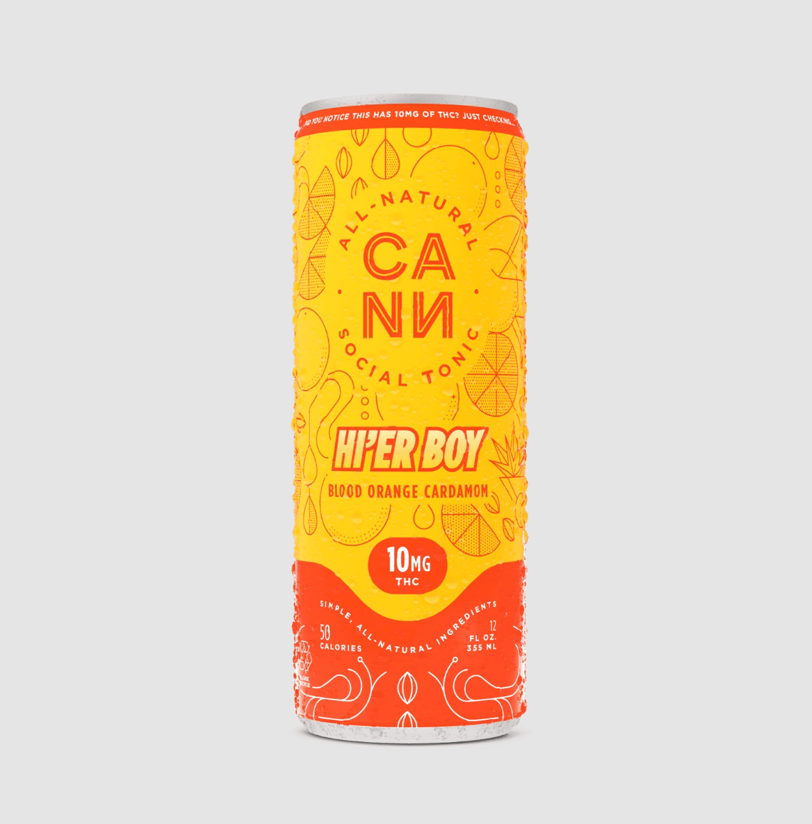 Hi'er Boy - Blood Orange Cardamom - single - 10mg THC Beverage - CANN -  - $9.99 - Edible