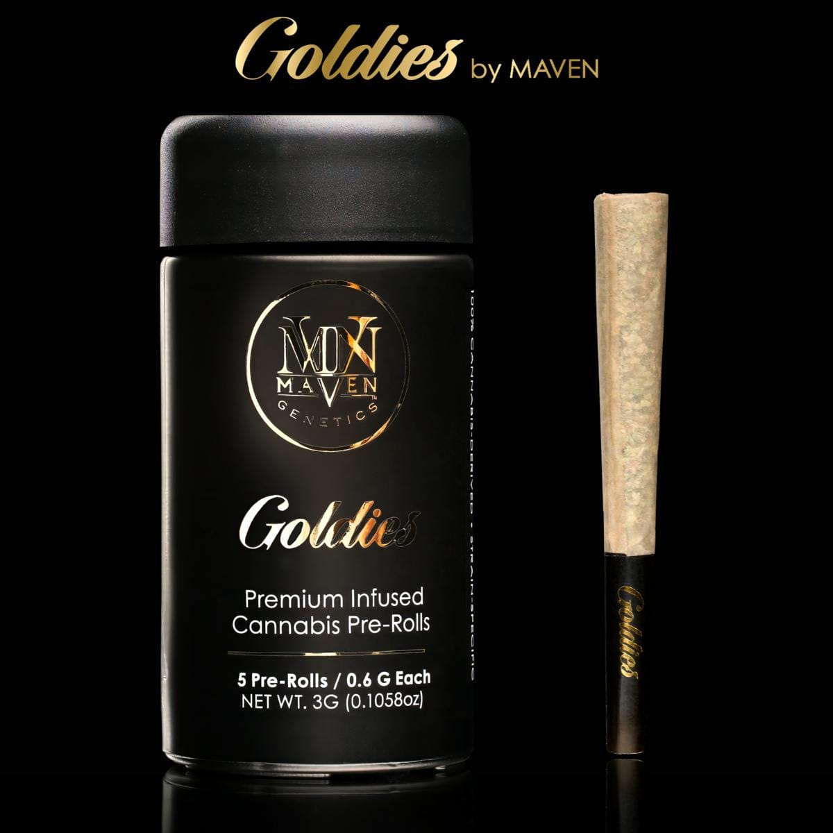 98K Goldies Infused Pre-Rolls 5-Pack [3g] - Maven Genetics -  - $25.21 - Pre-Rolls