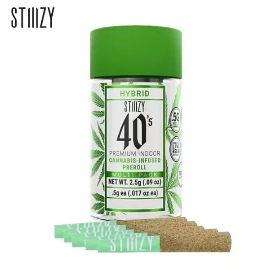 Stiiizy 40's - Strawberry Mango - Infused Pre-Rolls - (5 Pack) - 2.5g - Stiiizy - 40's - $24.99 - Pre-Rolls