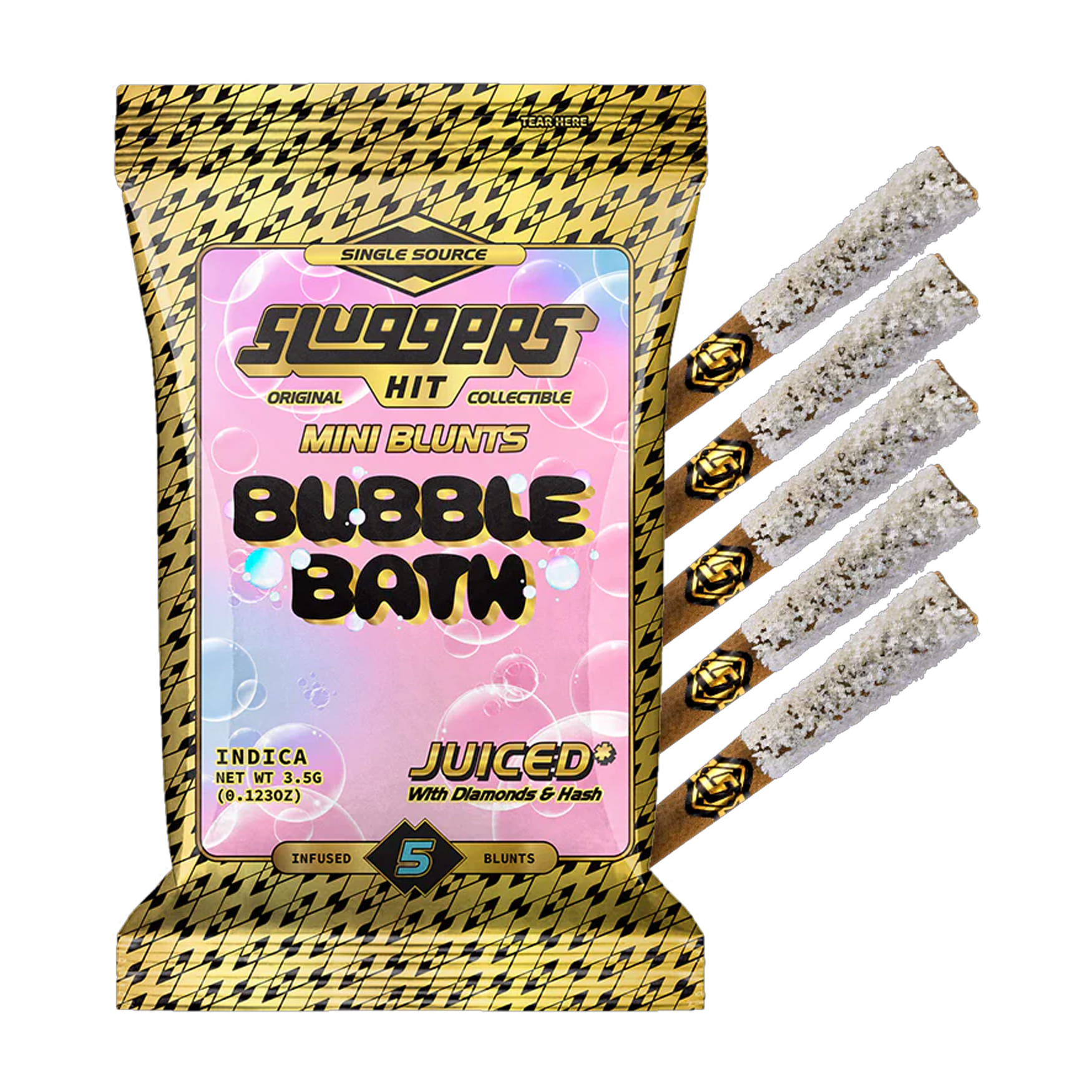 Bubble Bath Mini Blunt (I) 5pk - Sluggers - Bubble Bath (I) - $40 - Prerolls