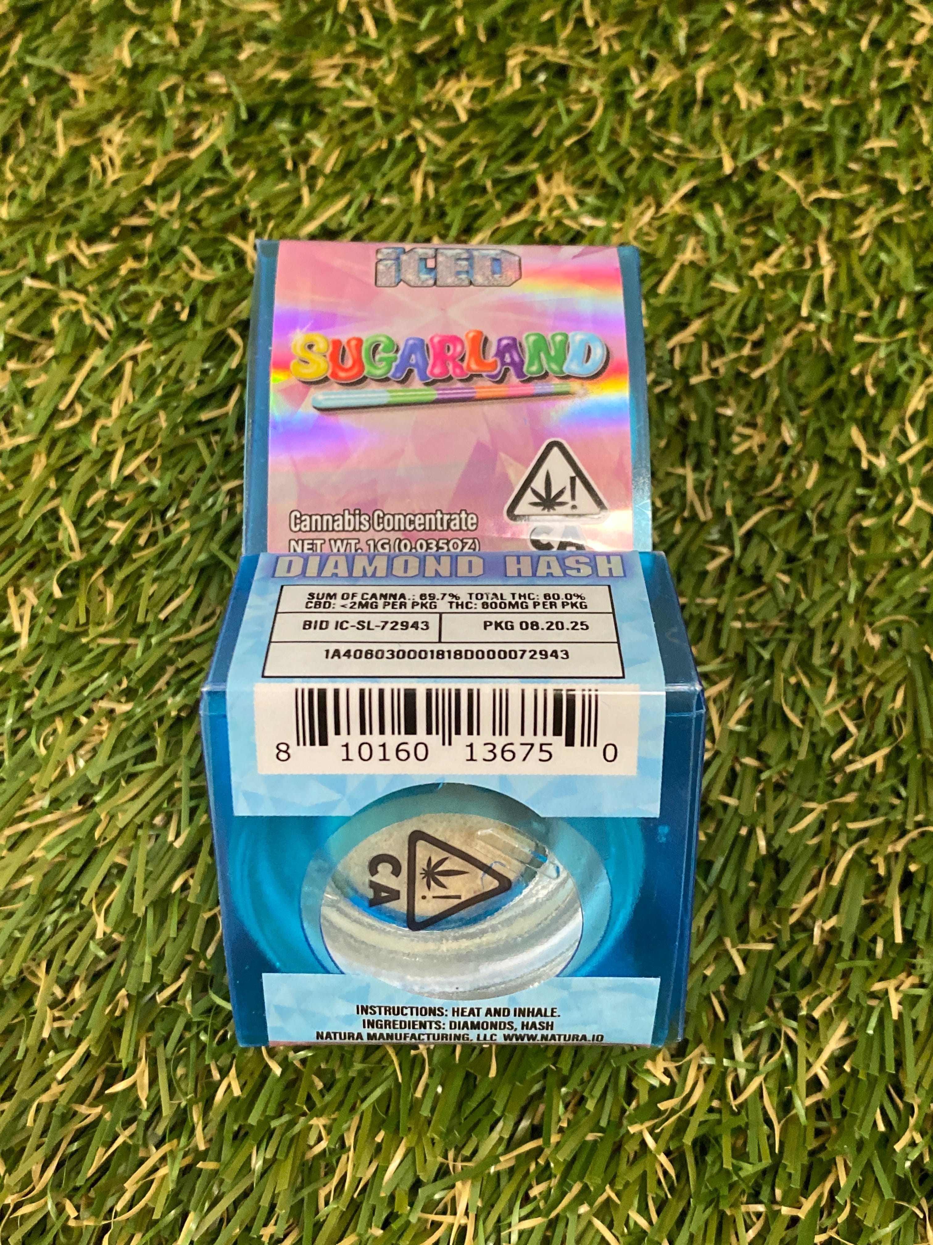 SUGARLAND DIAMOND HASH 1G - ICED -  - $10 - Other Concentrates (weight - each)