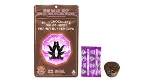 Milk Chocolate Peanut Butter Cups - Indica - Emerald Sky - Milk Chocolate Peanut Butter Cups (I) - $16 - Edibles