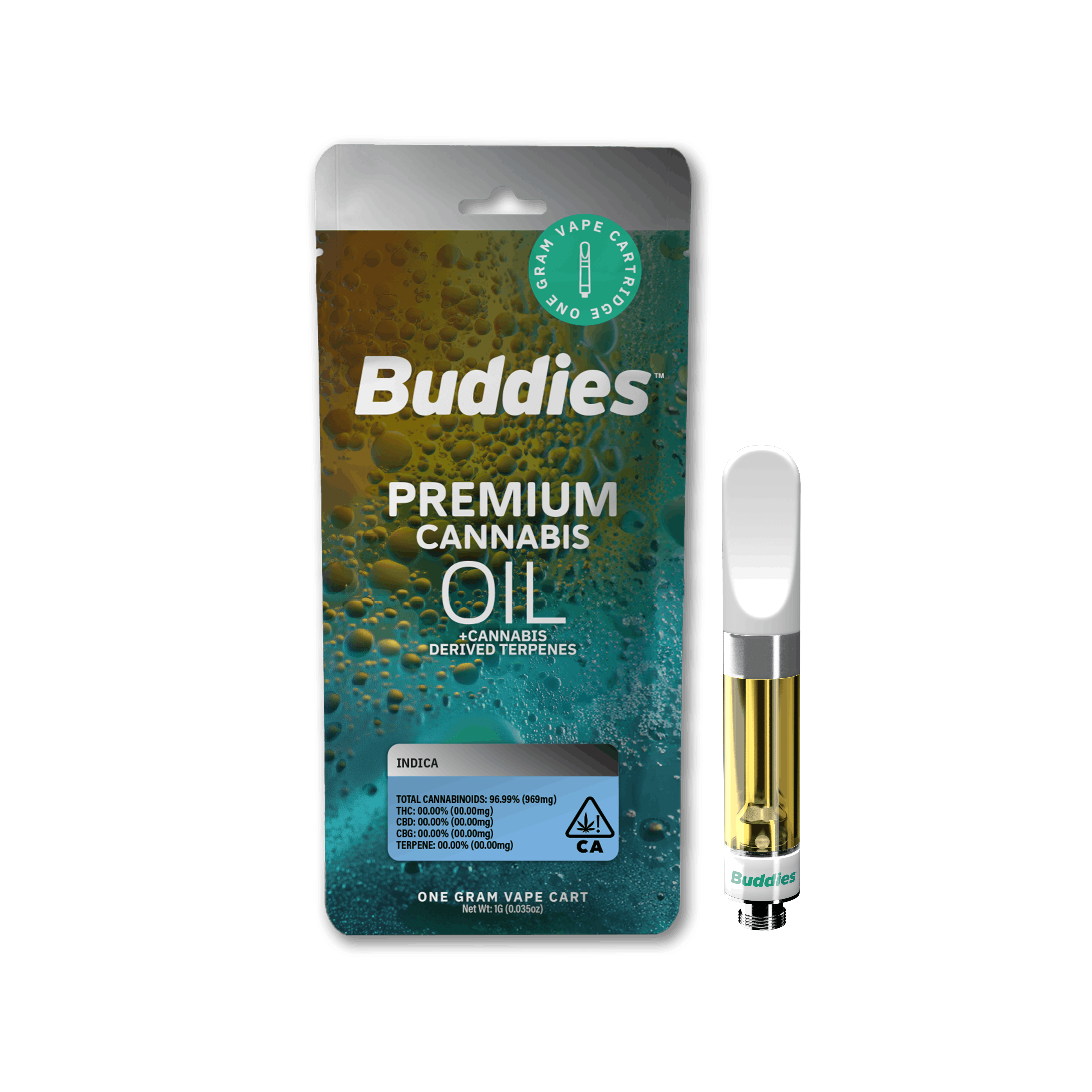 Ghost Note (I) PCO + CDT | 1g Vape Cartridge | - Buddies -  - $15.85 - Vapes