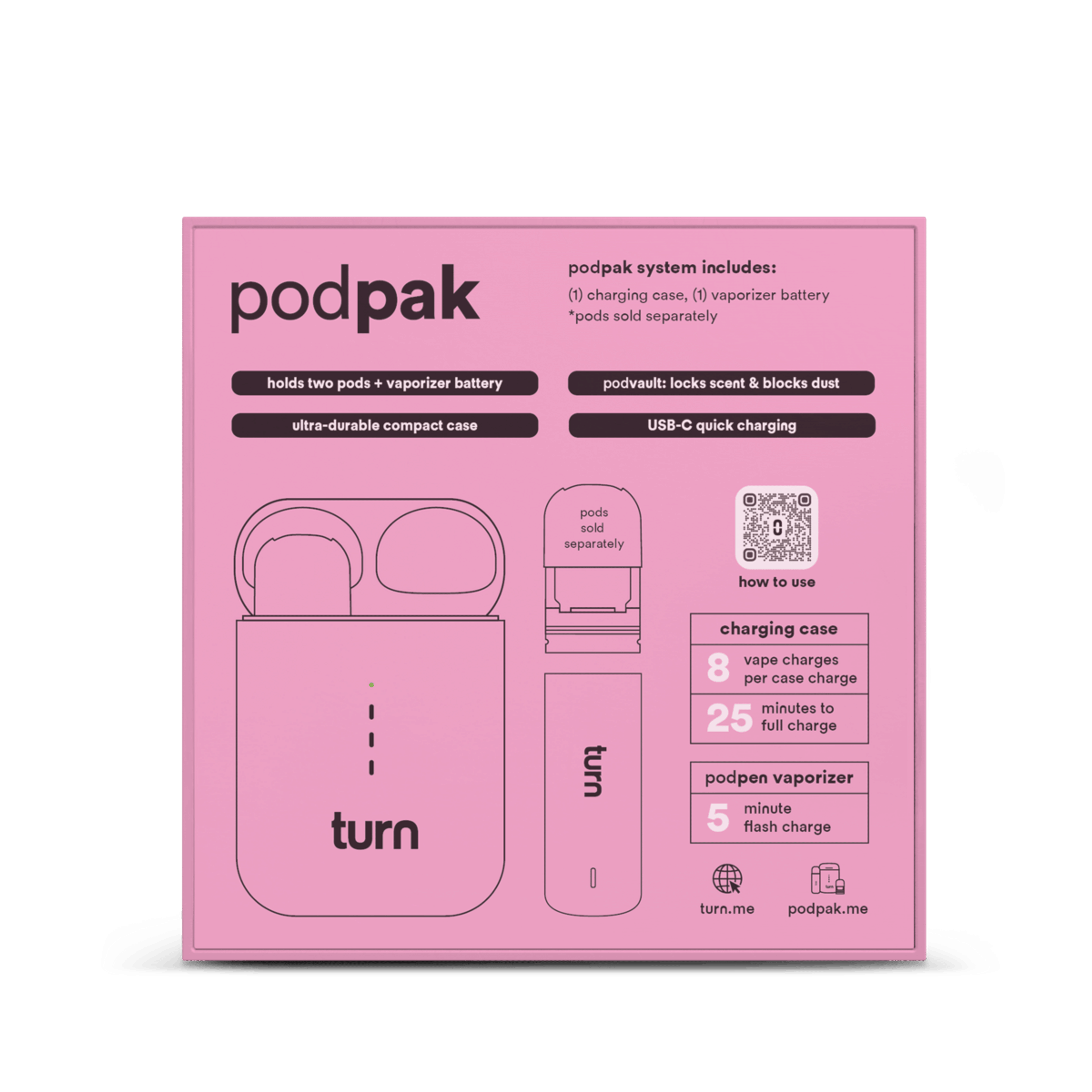 Podpak Pink Battery - turn - - $30 - Accessory