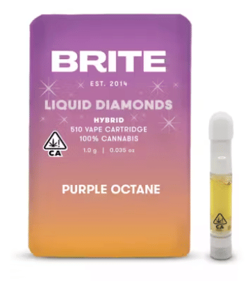 Purple Octane - 1g Liquid Diamond Cartridge - Brite Labs - 1g - Indica - $20 - Vape Cartridges  (510)