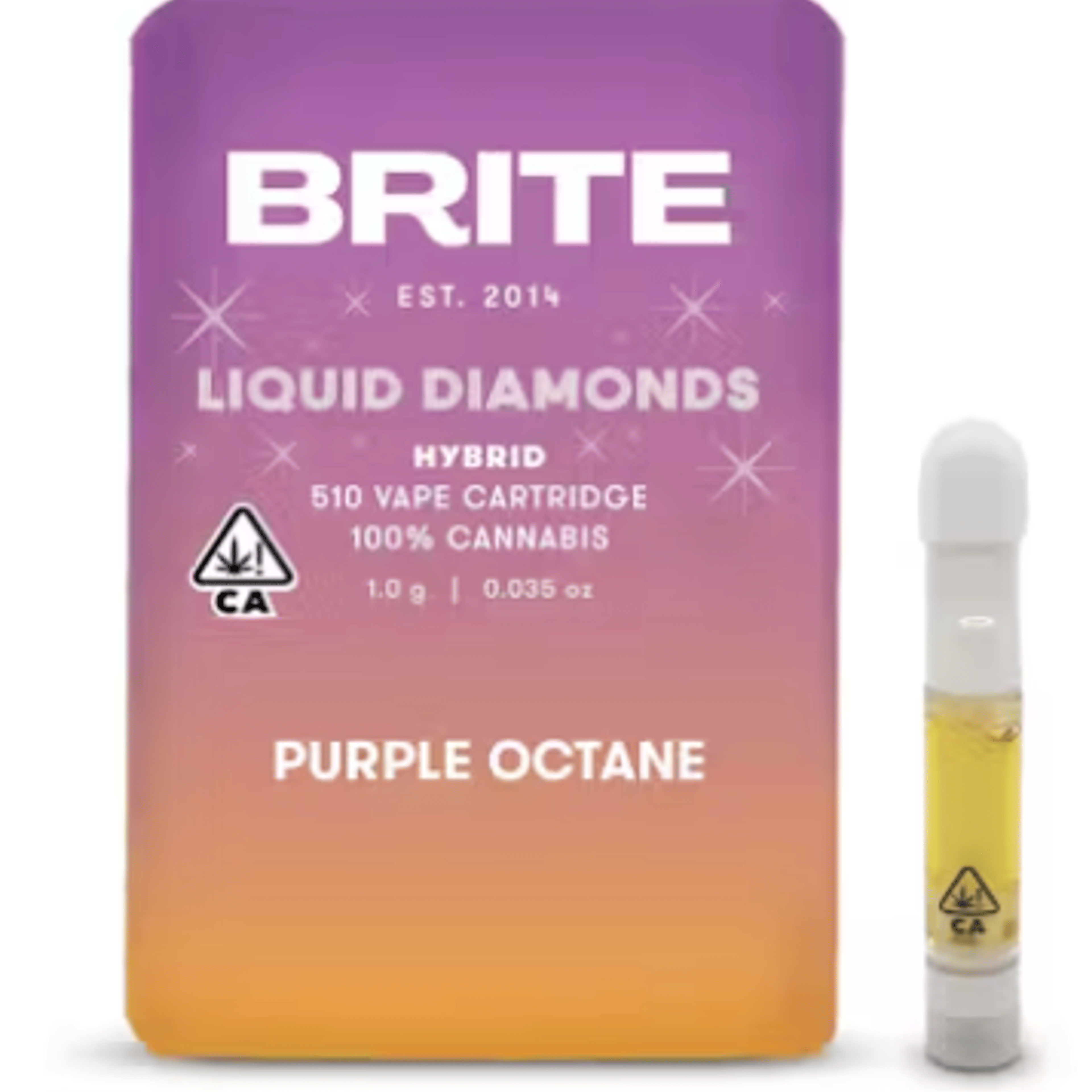 Purple Octane - 1g Liquid Diamond Cartridge - Brite Labs - 1g - Indica - $20 - Vape Cartridges (510)