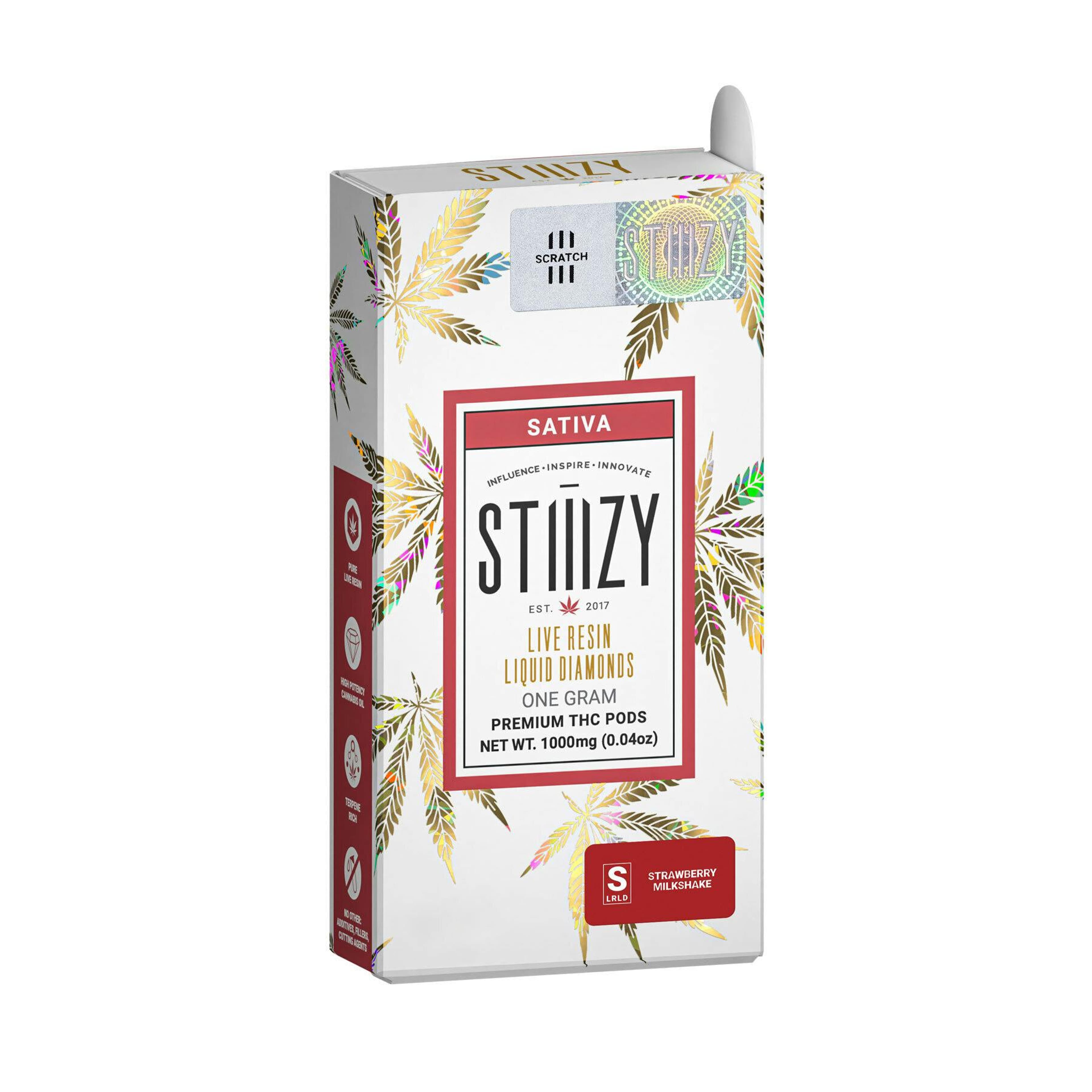 STRAWBERRY MILKSHAKE 1G Live Resin Liquid Diamonds Pod - STIIIZY - - $32.50 - Cartridges