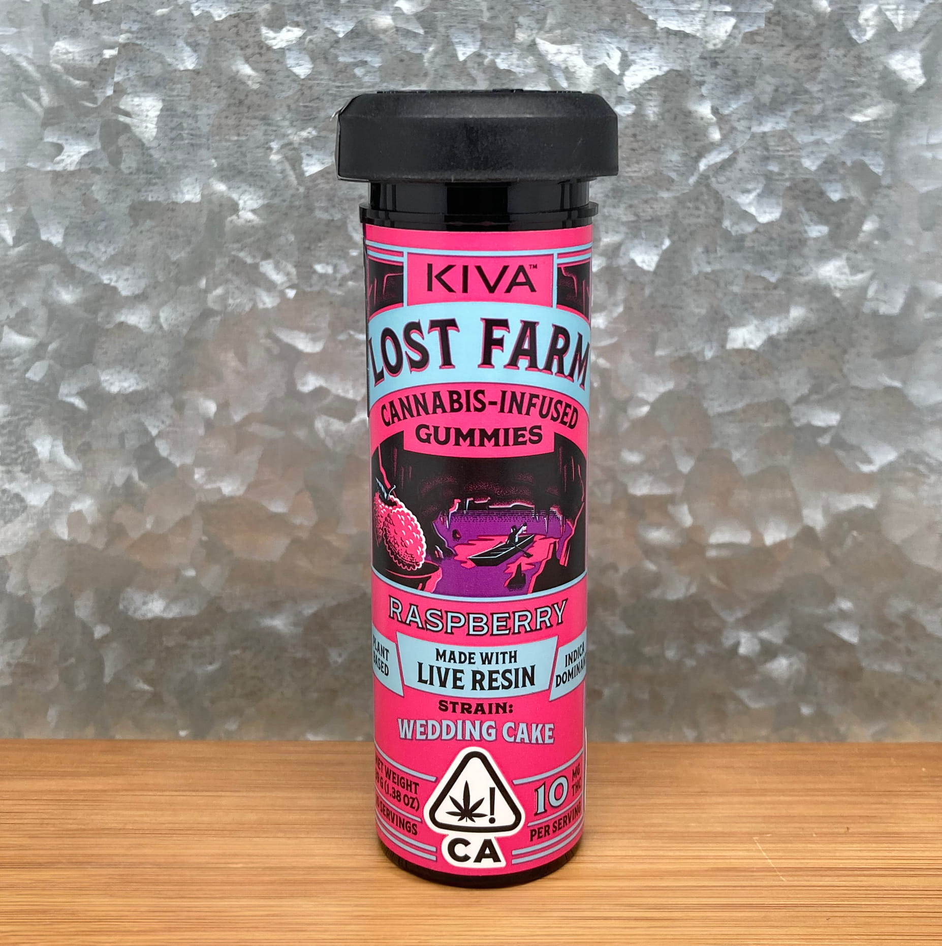 Raspberry Wedding Cake Lost Farm Gummies 100mg - Kiva -  - $29 - Edible