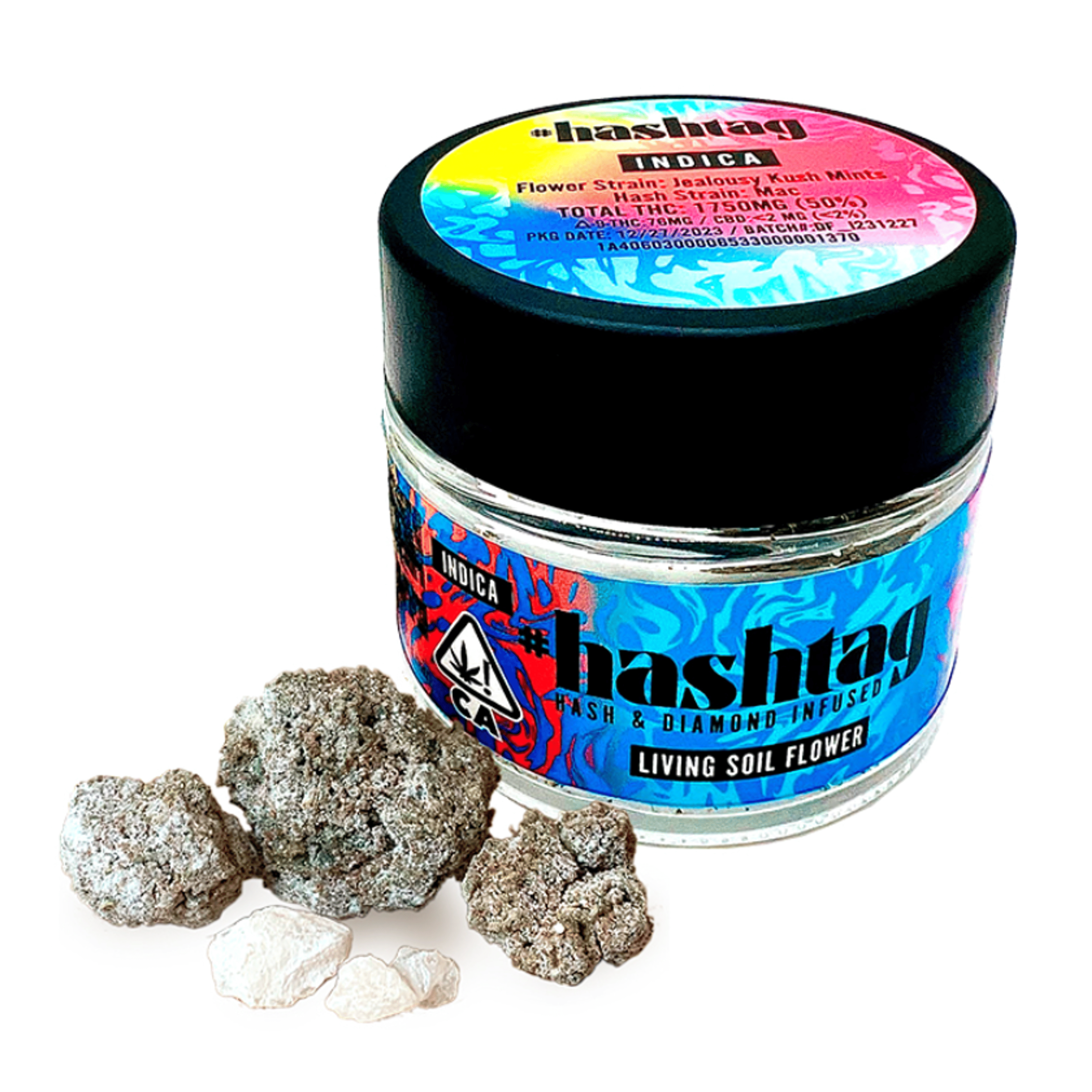 #Hashtag: Tree Flip x Mac 1 - 3.5g Hash + Diamond Infused Flower - #hashtag - - $50 - Flower