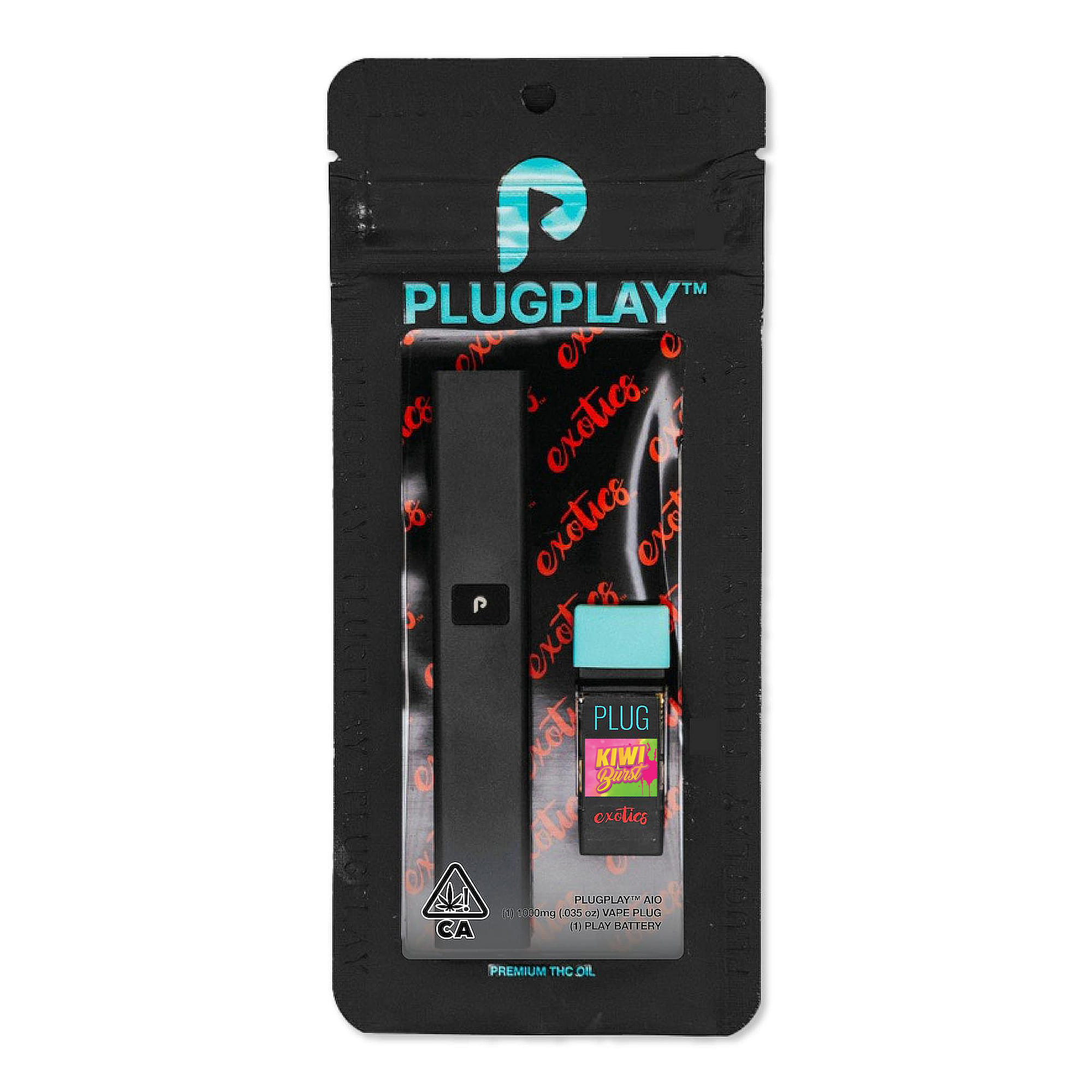 Kiwi Burst (H) Starter Kit - 1g - PlugPlay - Kiwi Burst (H) AIO - $36.50 - Cartridges