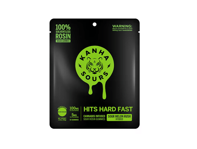 Sour Melon Rush - Rosin Gummies - 100mg