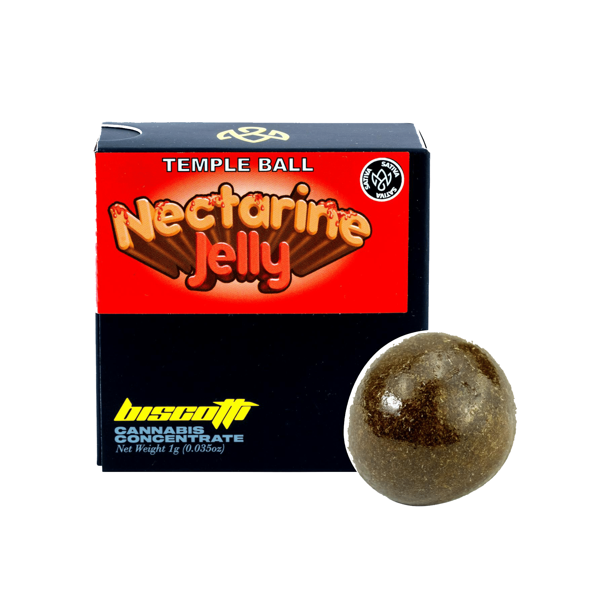 Nectarine Jelly - Live Temple Ball - Biscotti - One Gram - $19.99 - Concentrates