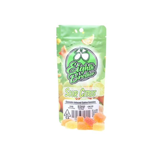 Eighth Brother β Sour Citrus - 100mg Gummies