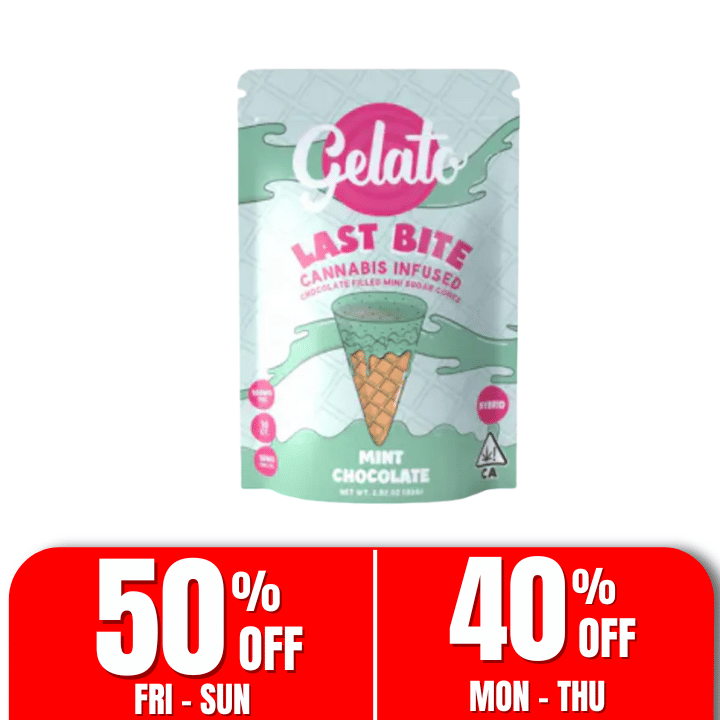 Gelato Last Bite 100mg Hyrbid Mint Chocolate Chip - Gelato -  - $15 - Edibles