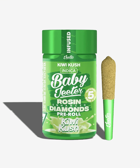 Quad Infused Baby Jeeter - Kiwi Kush (5-pack)