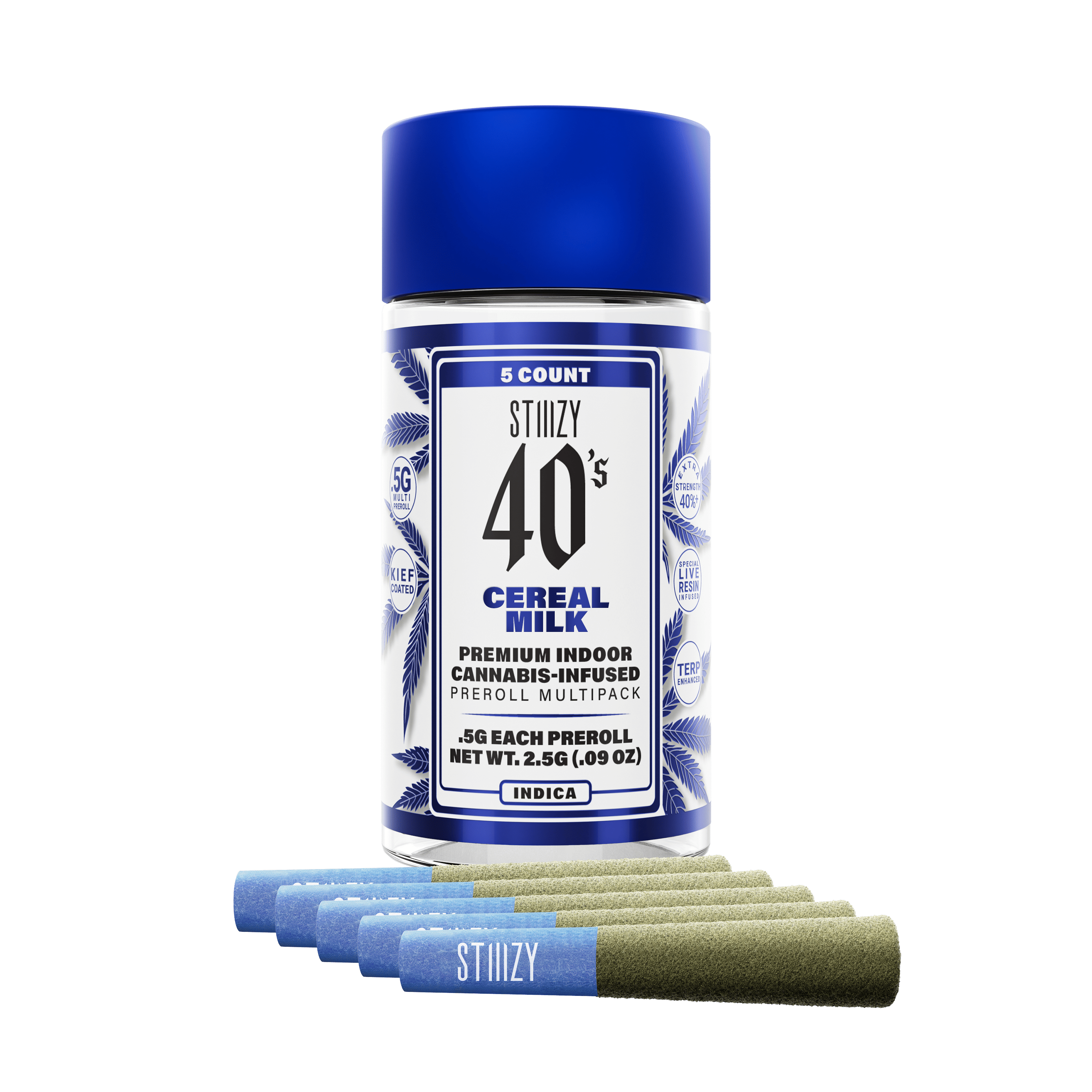 STIIIZY - Cereal Milk 40s 5 Pack Pre-Rolls 2.5g - Stiiizy - STIIIZY - Cereal Milk 40s 5 Pack Pre-Rolls 2.5g - $38 - Pre-Roll