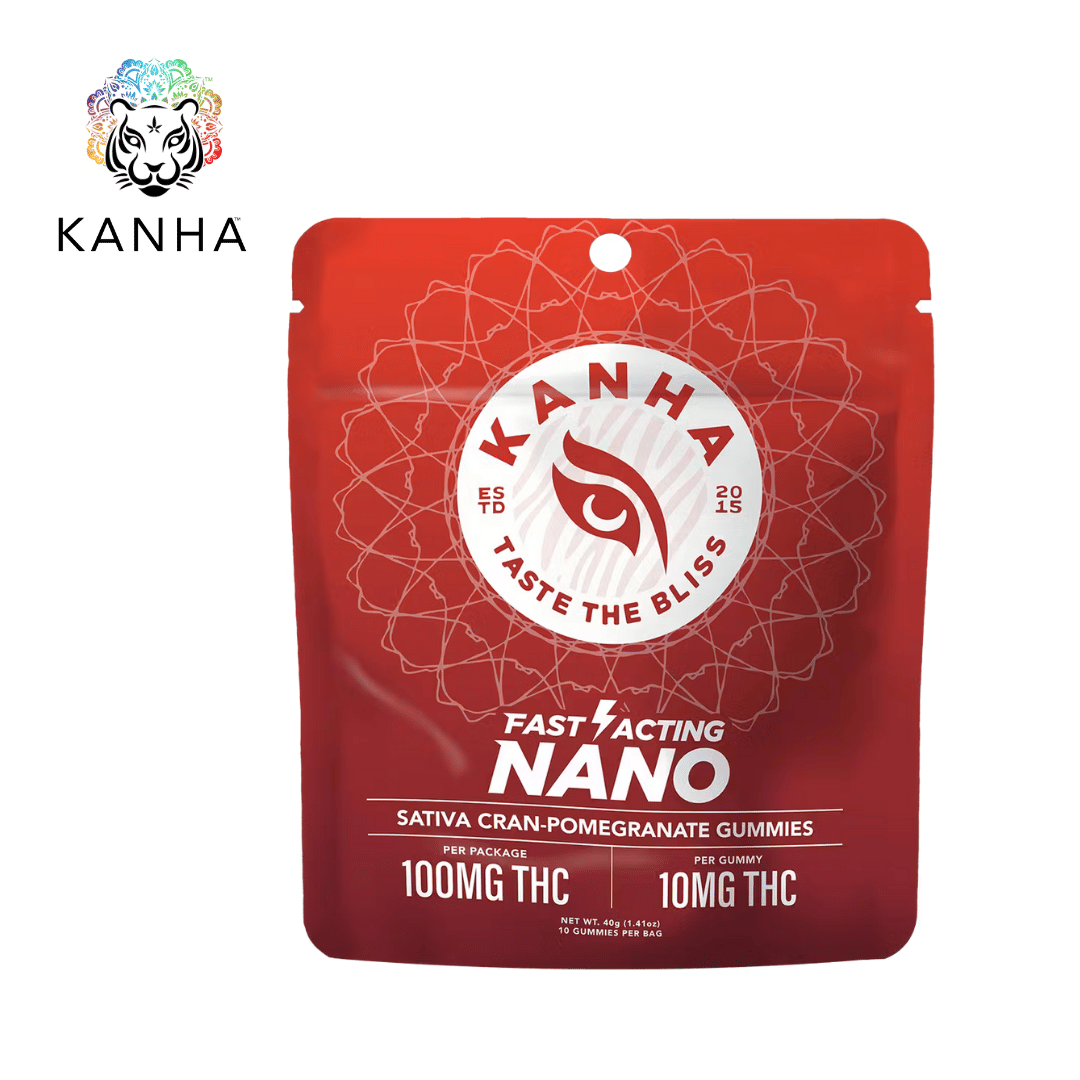 Kanha - Cran-Pomegranate - Nano Gummies - 100mg THC - KANHA -  - $15.99 - Edibles