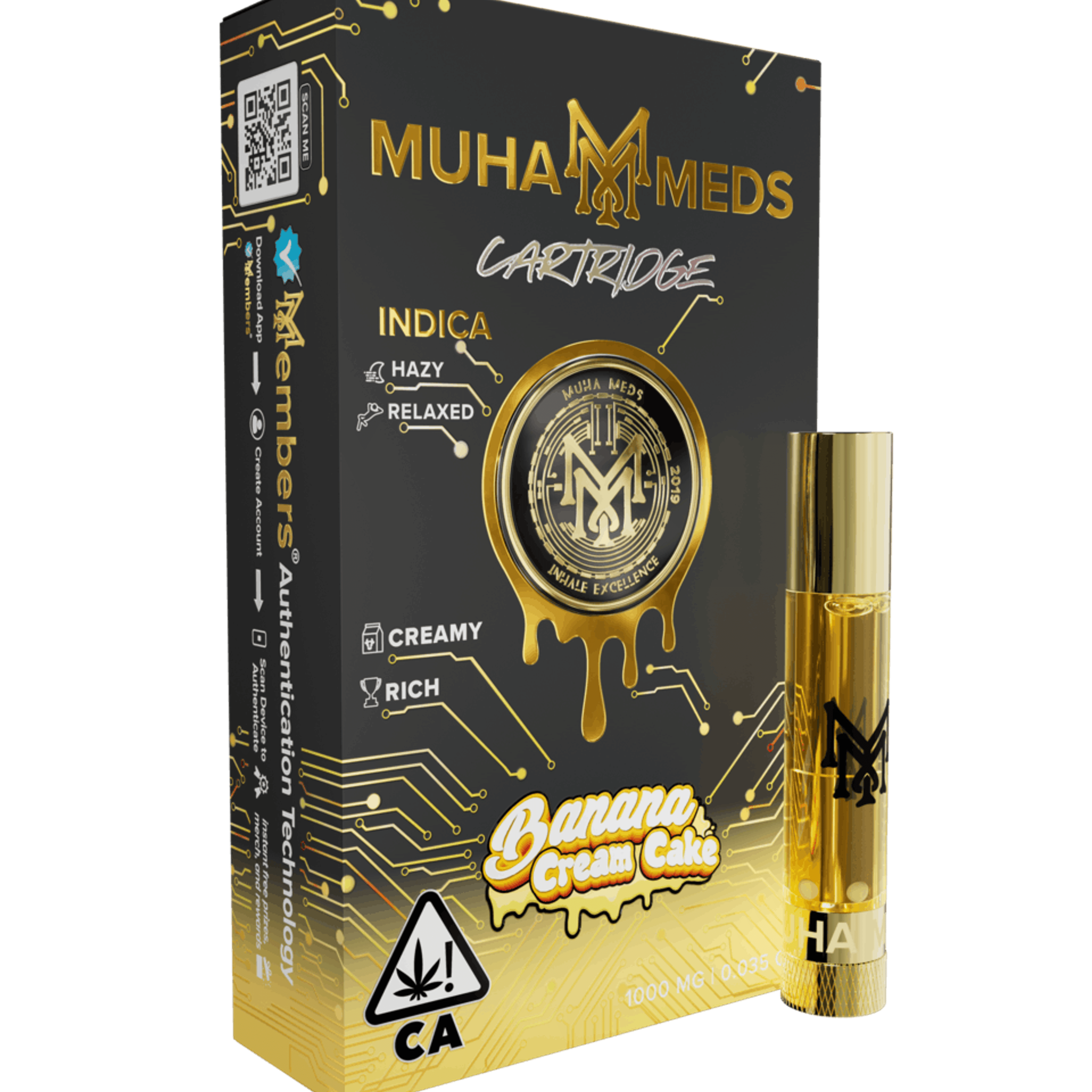 Banana Cream Cake | Cartridge | 1000MG - MUHA MEDS - - $15 - Vape