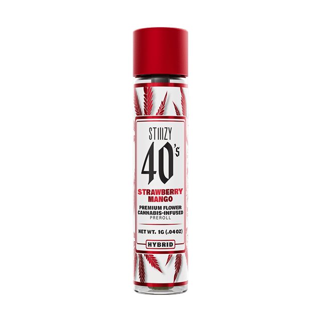 STIIIZY - Infused 40's Strawberry Mango Preroll 1g | SAMPLE NOT FOR SALE