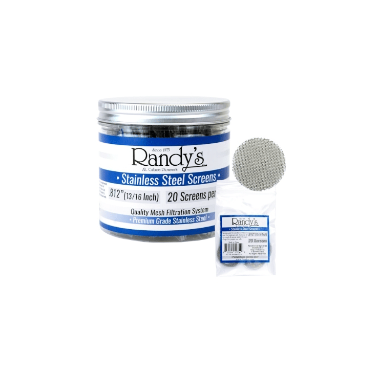 .812 Steel Pipe Screen - 20pk - Randy's - .812 - $1.15 - Accessories