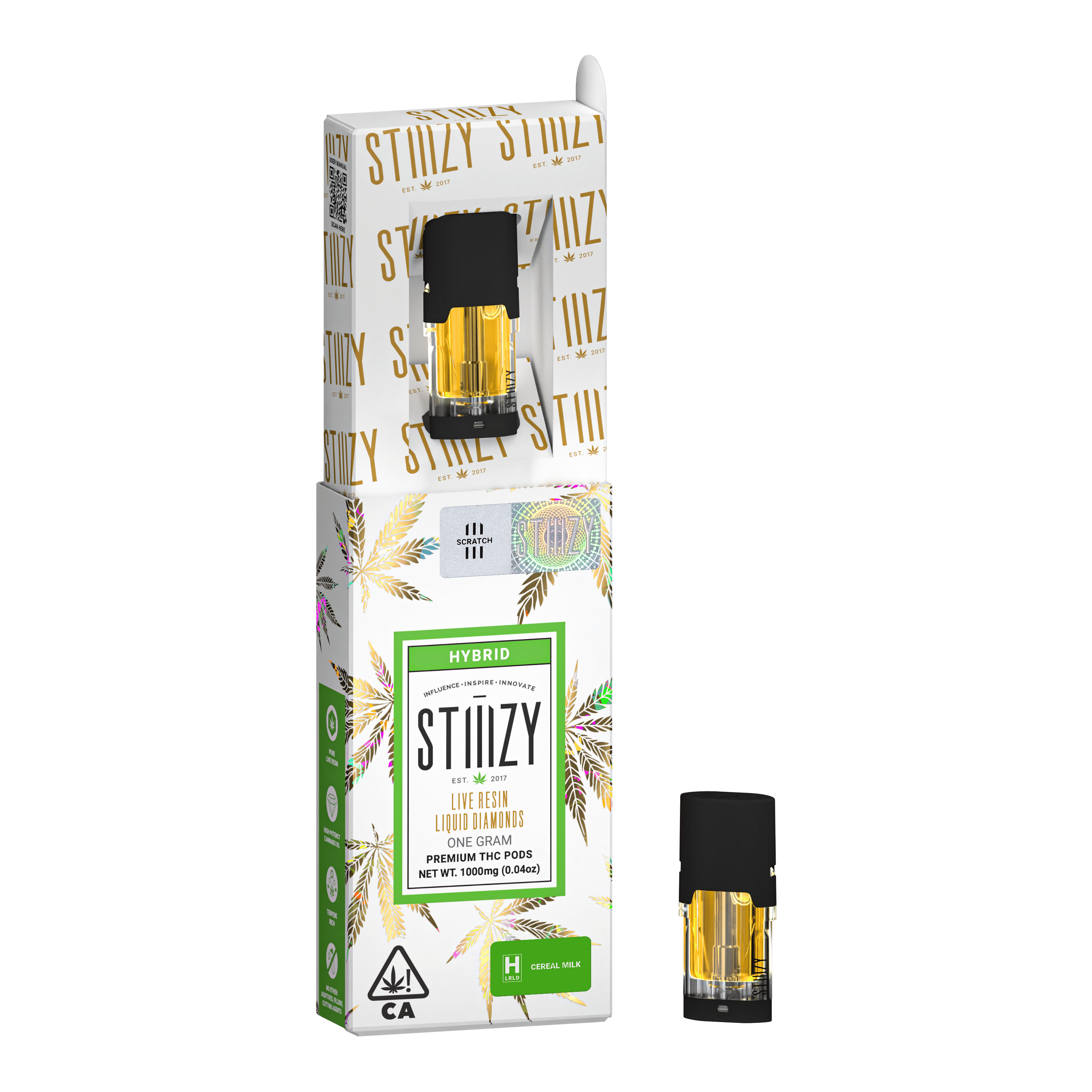 STIIIZY - Liquid Diamond Cereal Milk Pod 1g - Stiiizy - STIIIZY - Liquid Diamond Cereal Milk Pod 1g - $35 - 1g Vape Carts & Pods