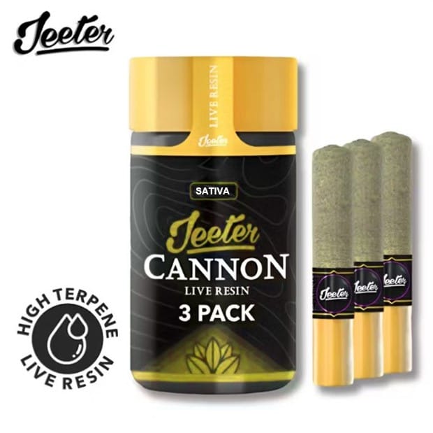 Jeeter Cannon Live Resin - Lemon Skunk - Pre-Rolls - (3 Pack) - 1.5g - Jeeter - 3 Pack Cannon - $26.99 - Pre-Rolls