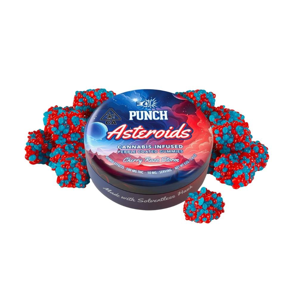 PUNCH EDIBLES & EXTRACTS: Asteroids - Cherry Razz Storm