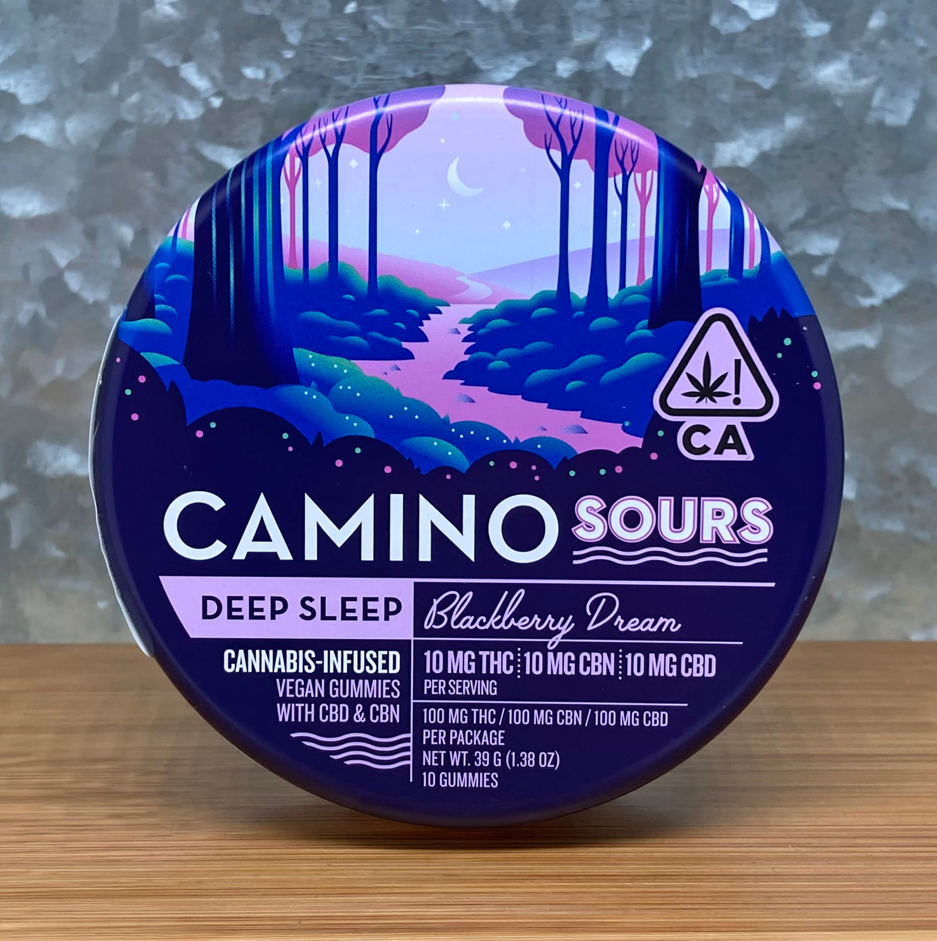 Blackberry Dream Deep Sleep 1:1:1 Camino Sours Gummies - Kiva -  - $29 - Edible