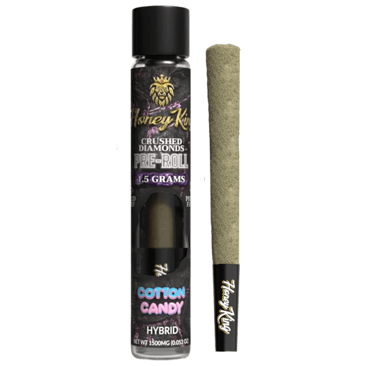 HONEY KING 1.5G DIAMOND INFUSED PRE-ROLL - COTTON CANDY - Honey King -  - $15 - Infused Pre-Rolls