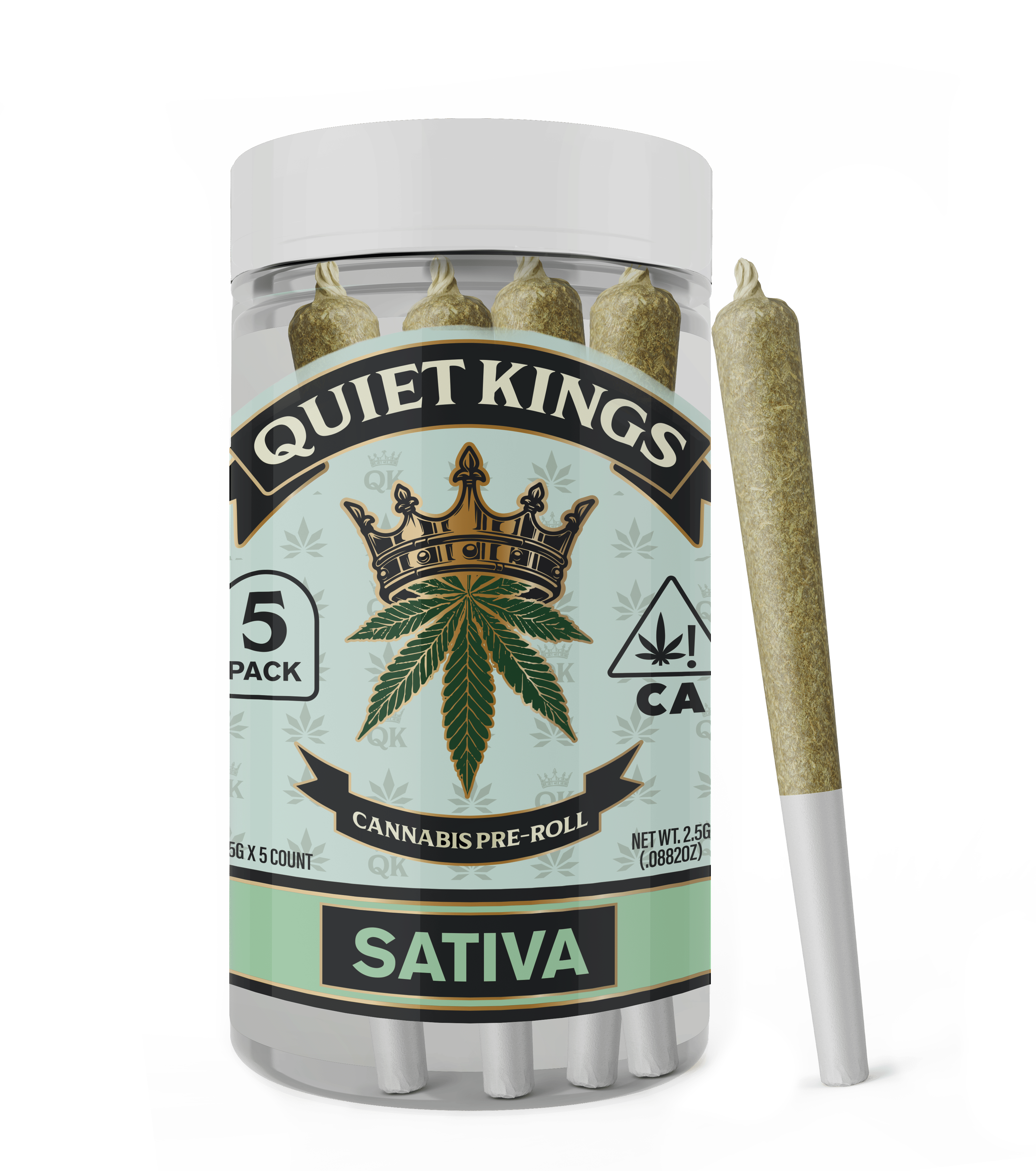 Quiet Kings: Orange Creamsicle 0.5g x 5 Pack Pre Rolls - Quiet Kings -  - $12 - Pre-Rolls