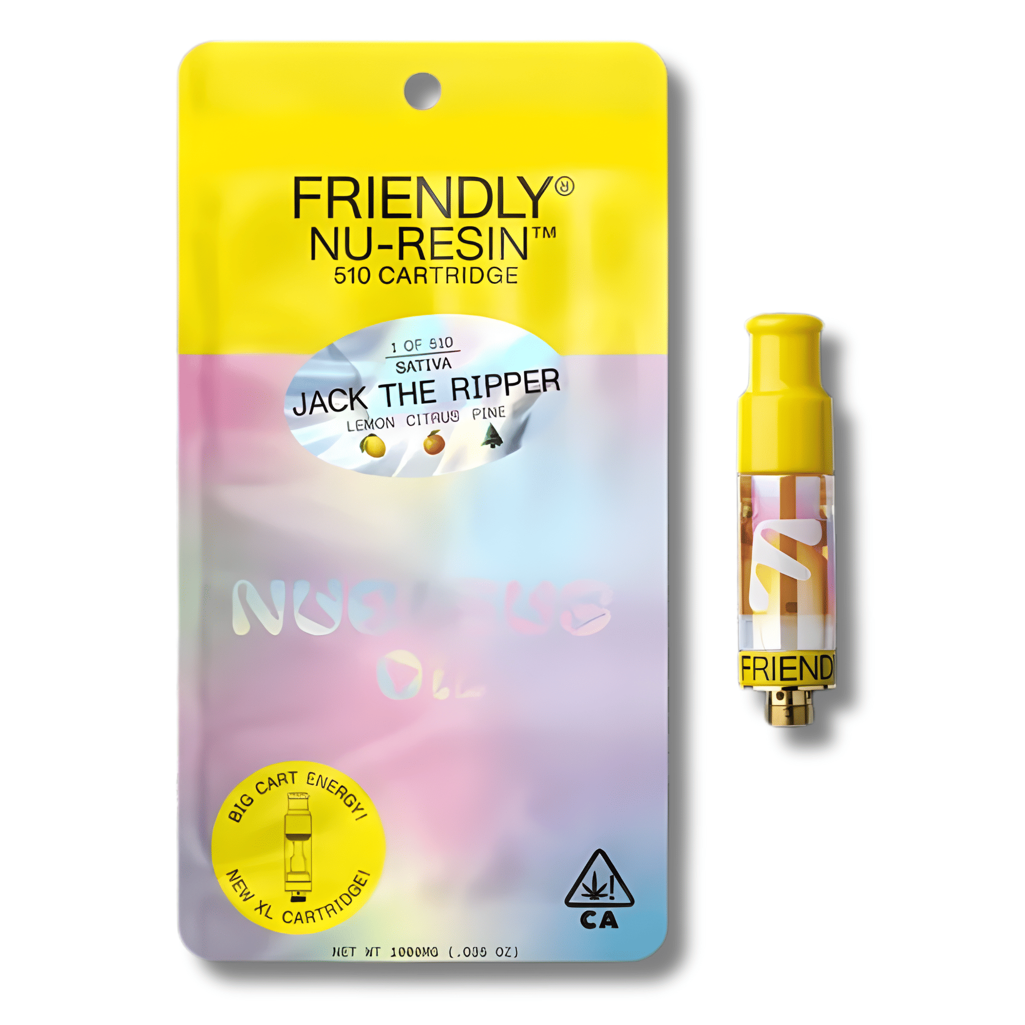 Jack The Ripper Live Resin 2.0 Cart 1g - Friendly Brand -  - $50 - Vapes