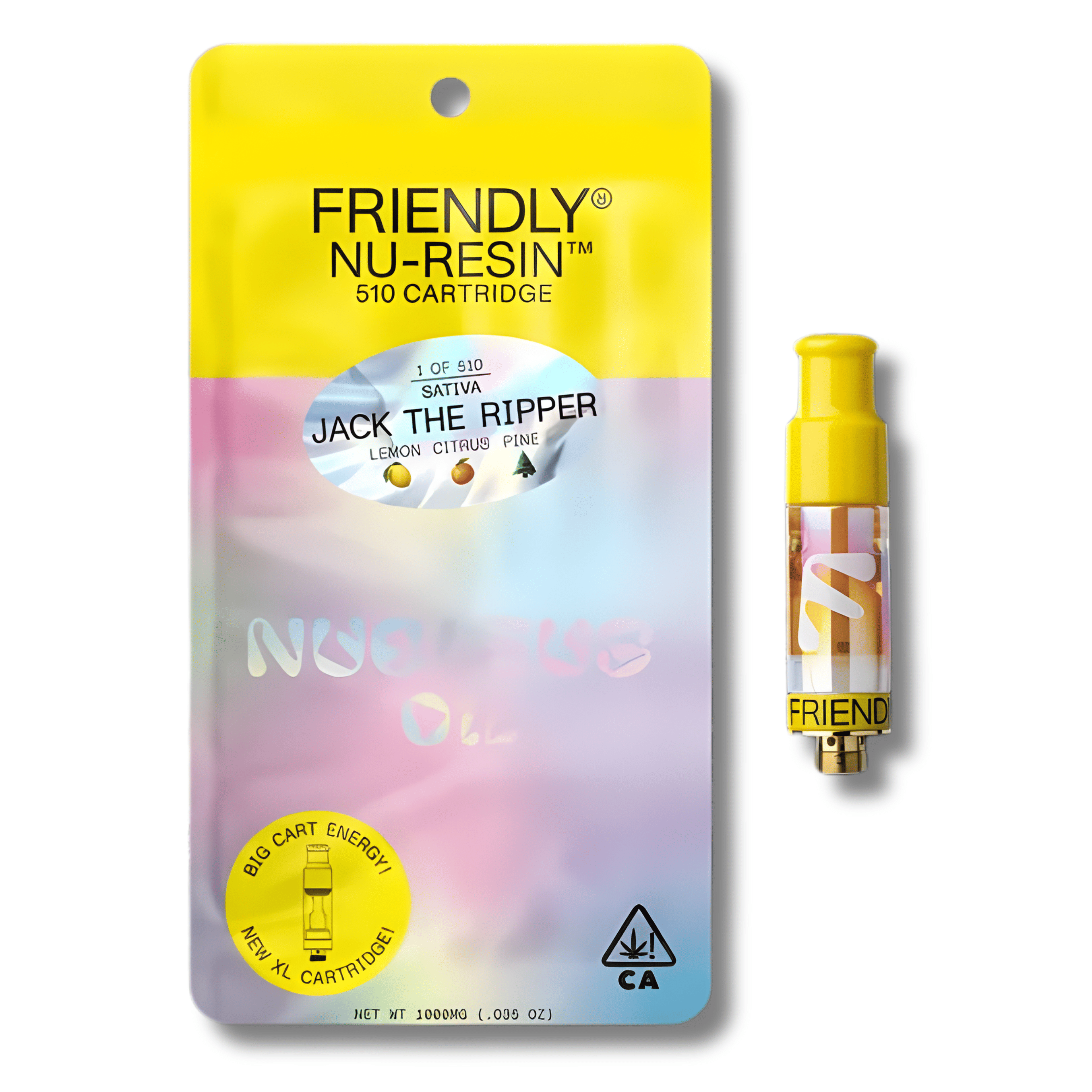 Jack The Ripper Live Resin 2.0 Cart 1g - Friendly Brand - - $50 - Vapes