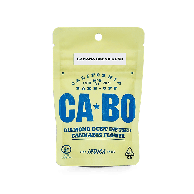 CABO Diamond Dust Infused 3.5g Flower - Banana Bread Kush