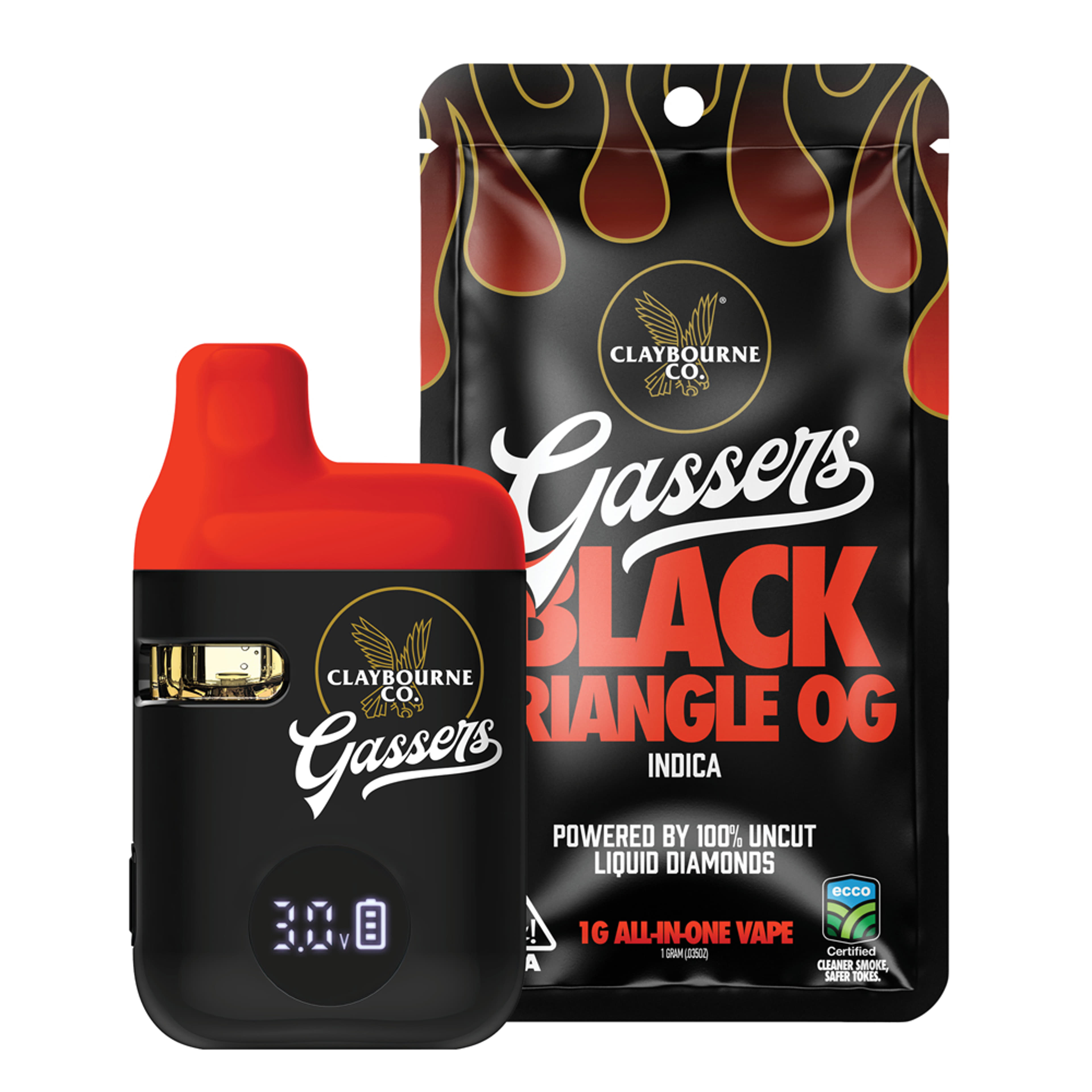 Black Triangle OG (I) AIO - 1g - Claybourne Co. - Black Triangle OG (I) - $29.90 - Cartridges