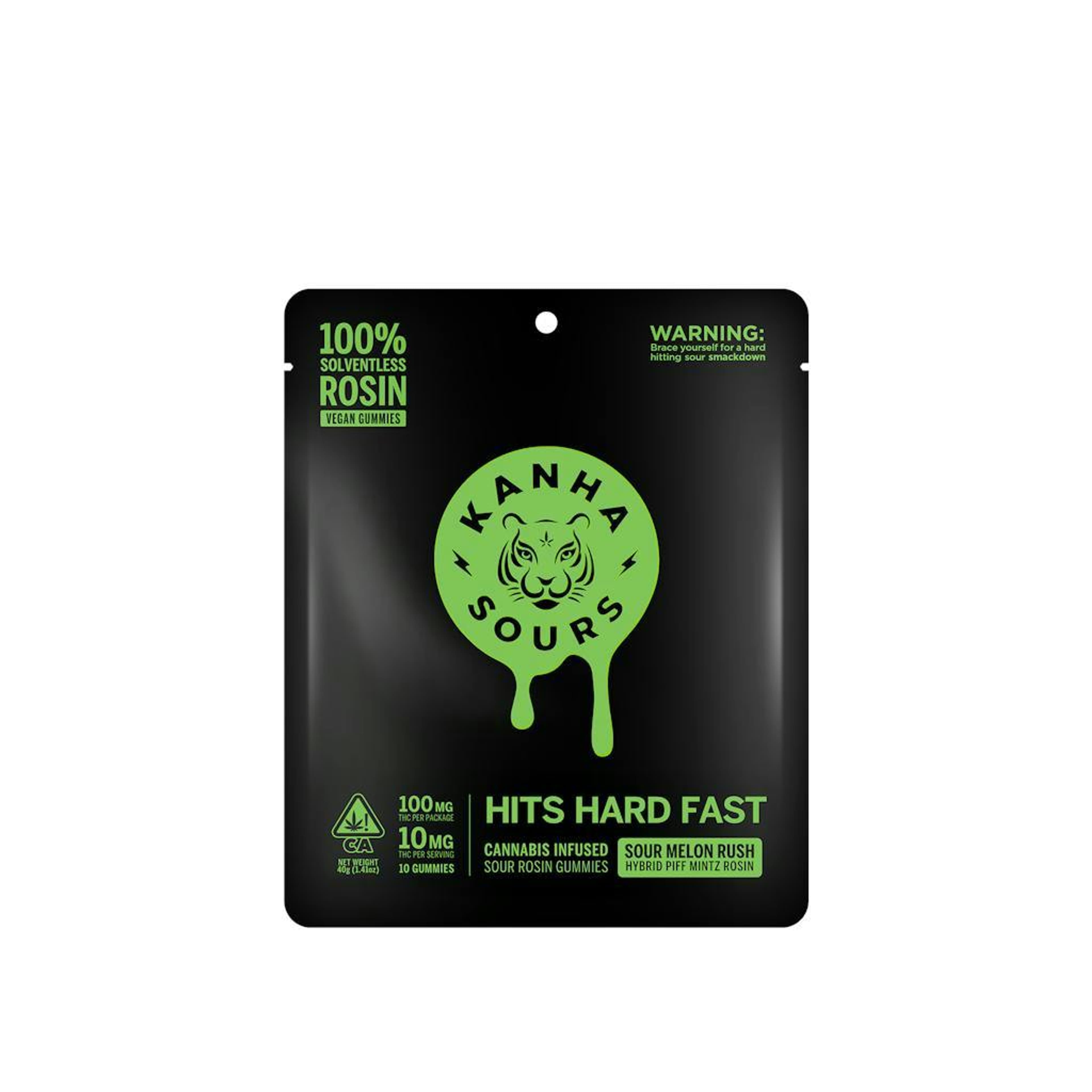 ***Sour Melon Rush - 100mg Rosin Sours - Kanha NANO - Gummy - - $23 - Gummies