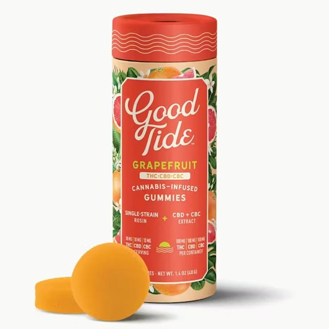 Grapefruit 1:1:1 THC:CBD:CBC Sativa Gummies - 100mg - 10ct