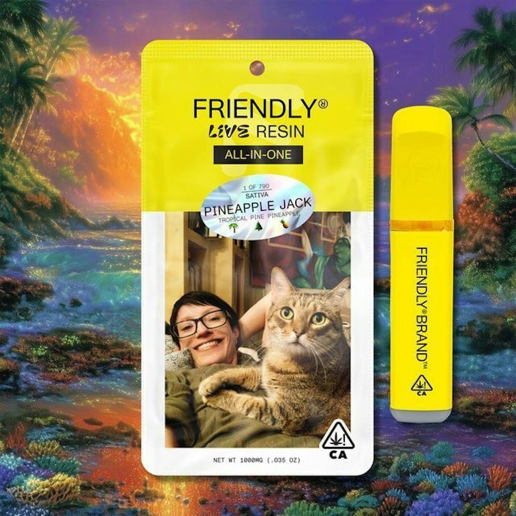 Pineapple Jack - 1g Live Resin Disposable - Friendly Brand - 1g Dispo - Sativa - $51 - All-In-One (Disposables)