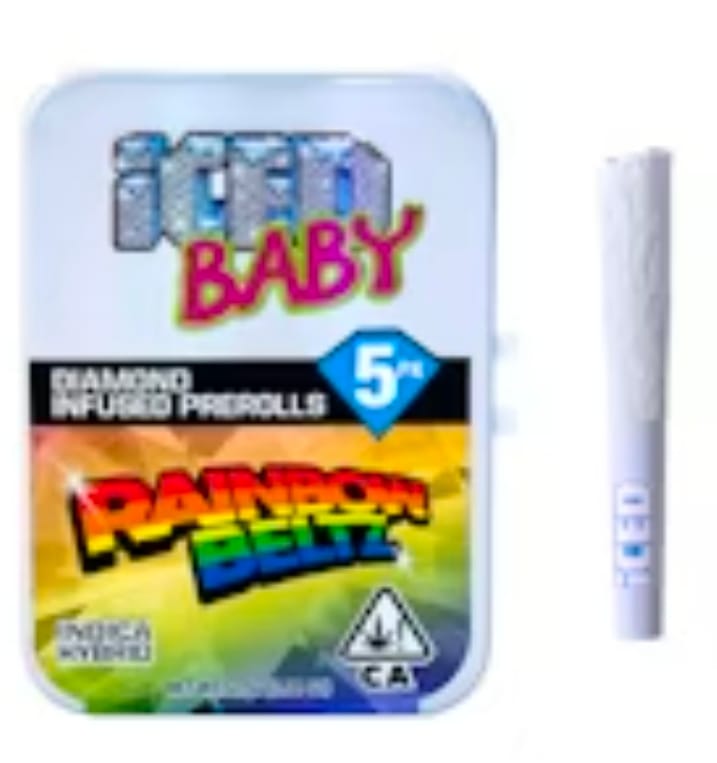 ICED - Infused Preroll - 0.5g 5pk - Rainbow Beltz -  - $50 - Pre-Rolls