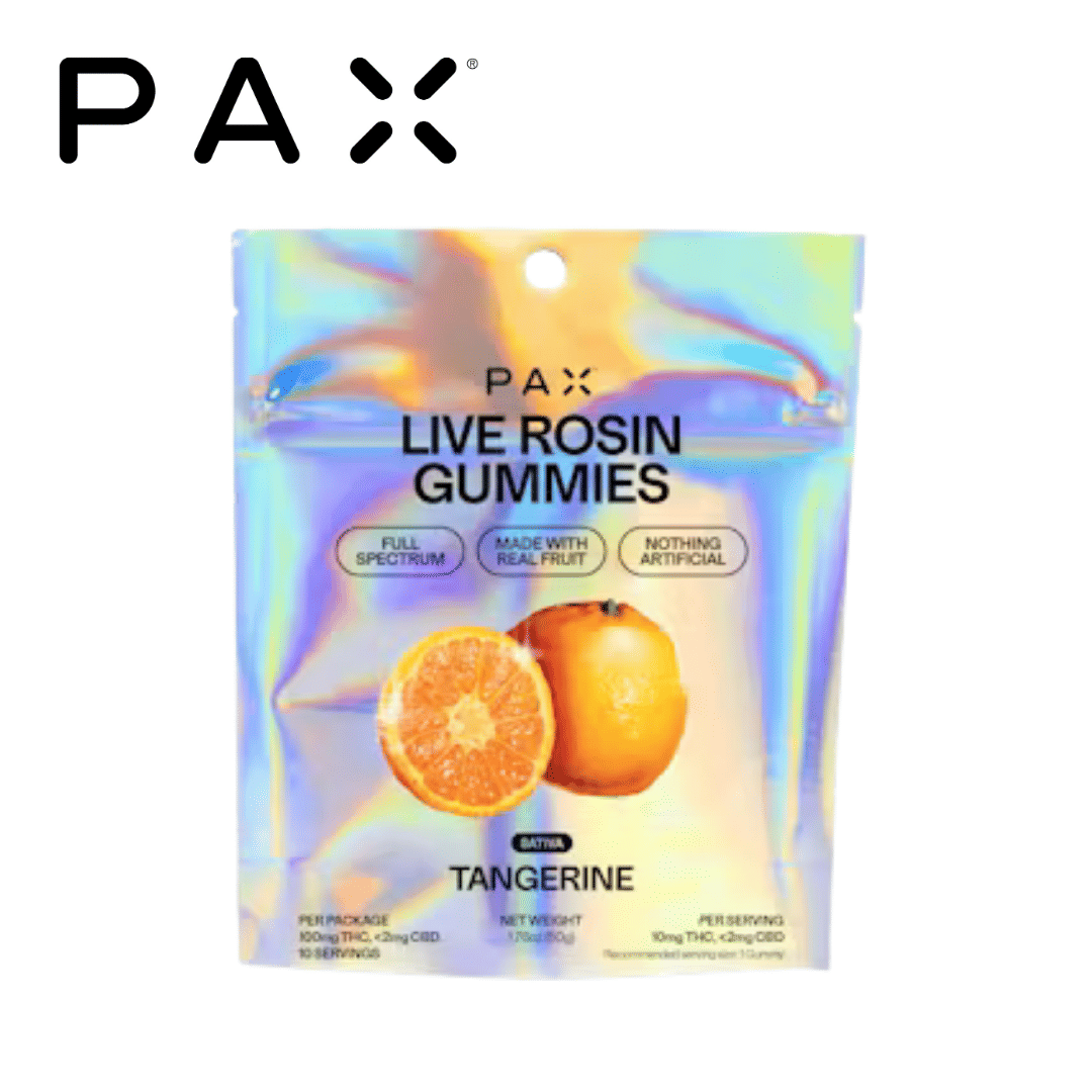 PAX - Tangerine - Live Rosin Gummies - 100mg - PAX -  - $16.99 - Edibles