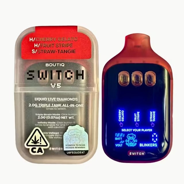 Boutiq - 2G BOUTIQ Switch V5 (3-in-1) - Cherry Gelato x Fruit Stripe x Straw-Tangie
