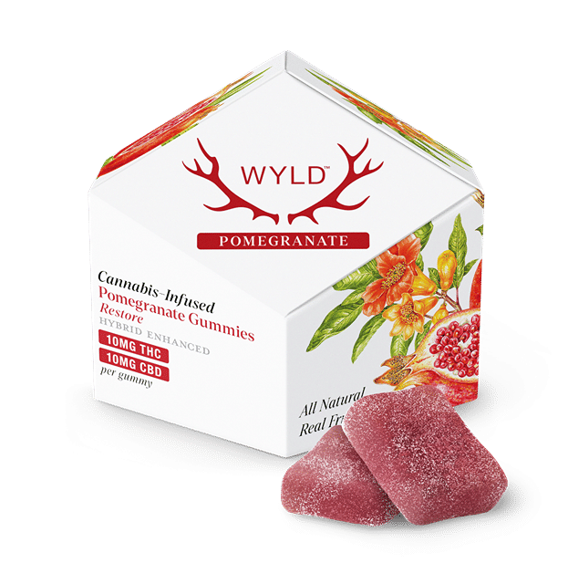 Pomegranate 1:1 CBD + Hybrid Enhanced Gummies