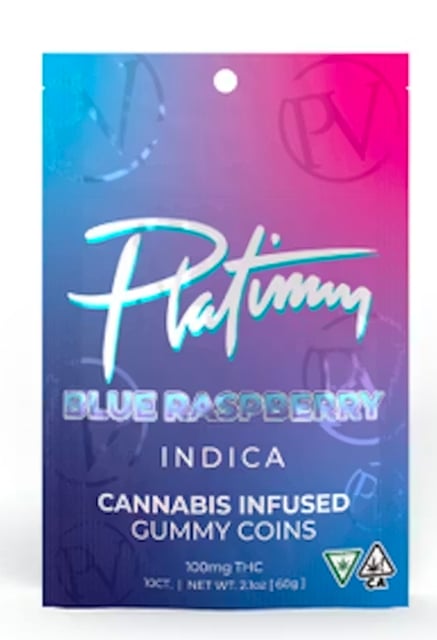 Platinum Vape - 100mg Distillate Gummy - Blue Raspberry