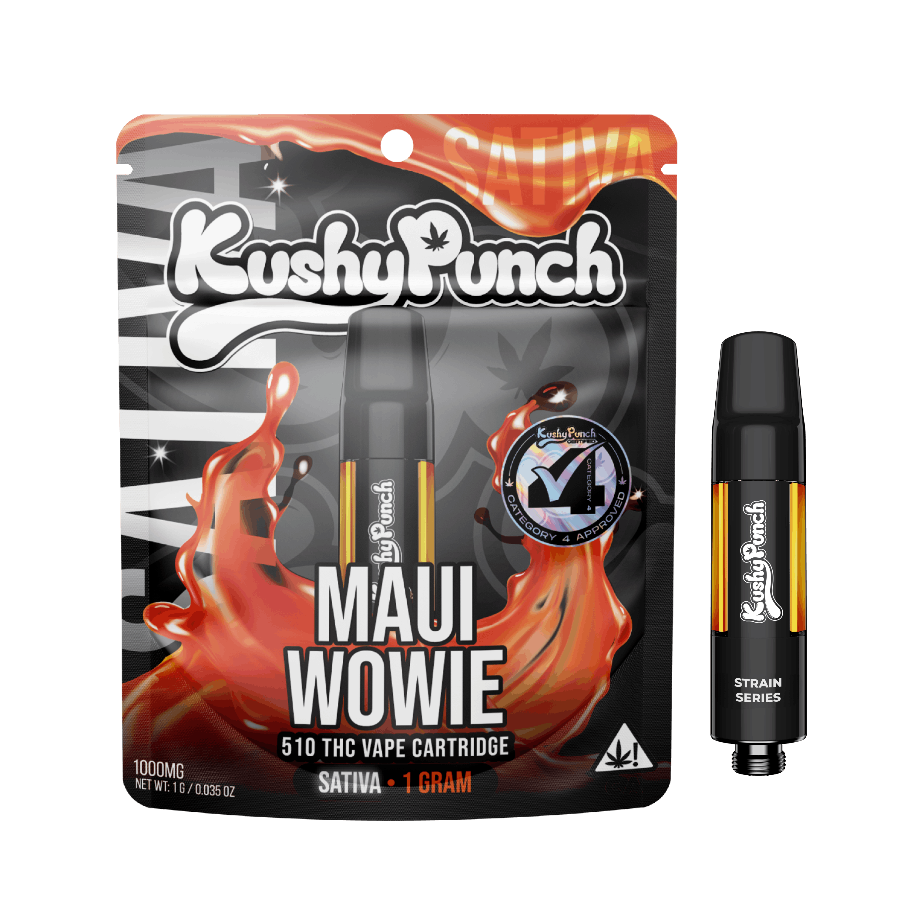 Kushy Punch Cartridge 1g Sativa Maui Wowie - Kushy Punch -  - $19 - Vape Carts