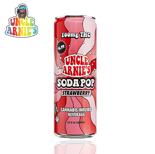Uncle Arnies - Strawberry Soda - 100mg - Uncle Arnies -  - $5.99 - Beverages