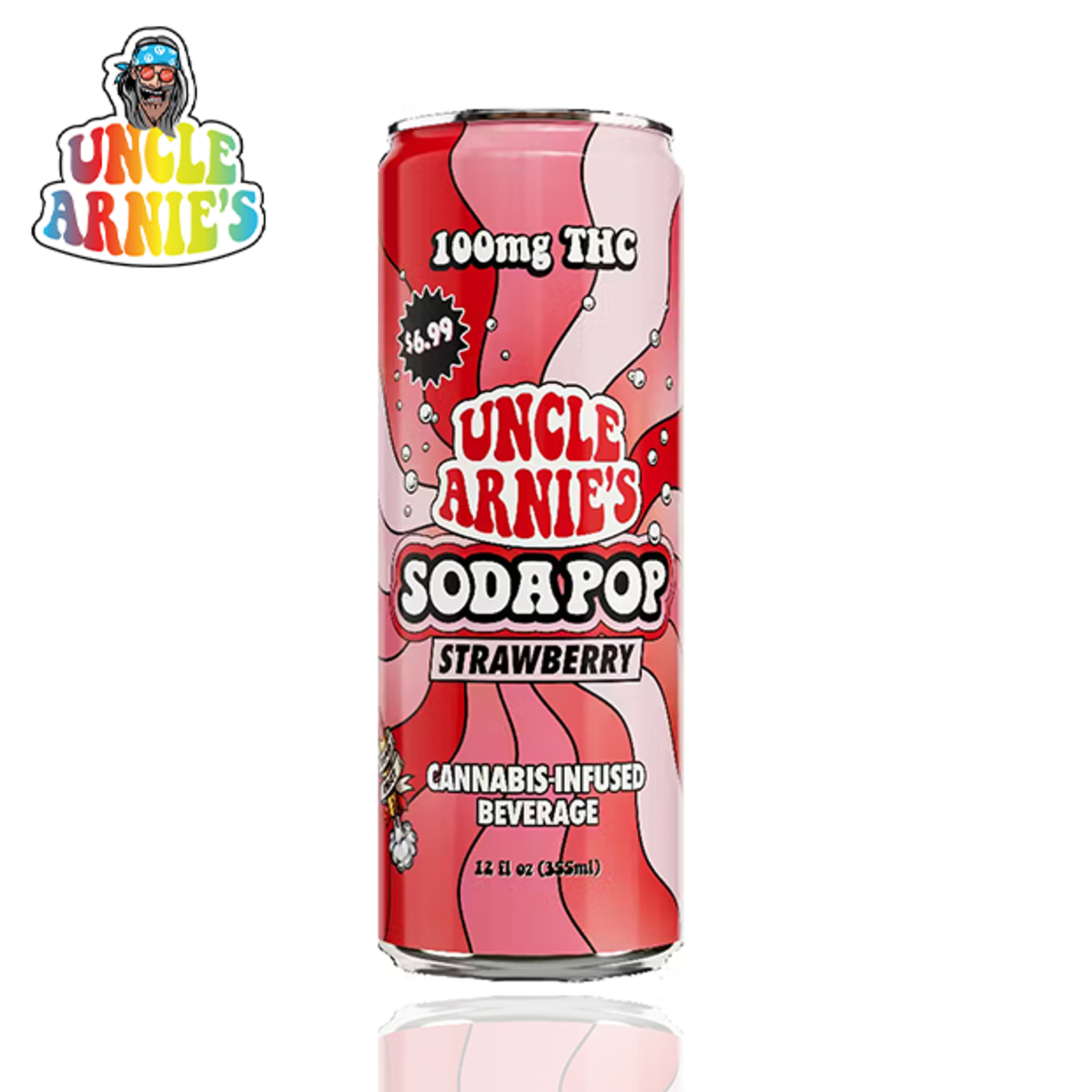 Uncle Arnies - Strawberry Soda - 100mg - Uncle Arnies - - $5.99 - Beverages