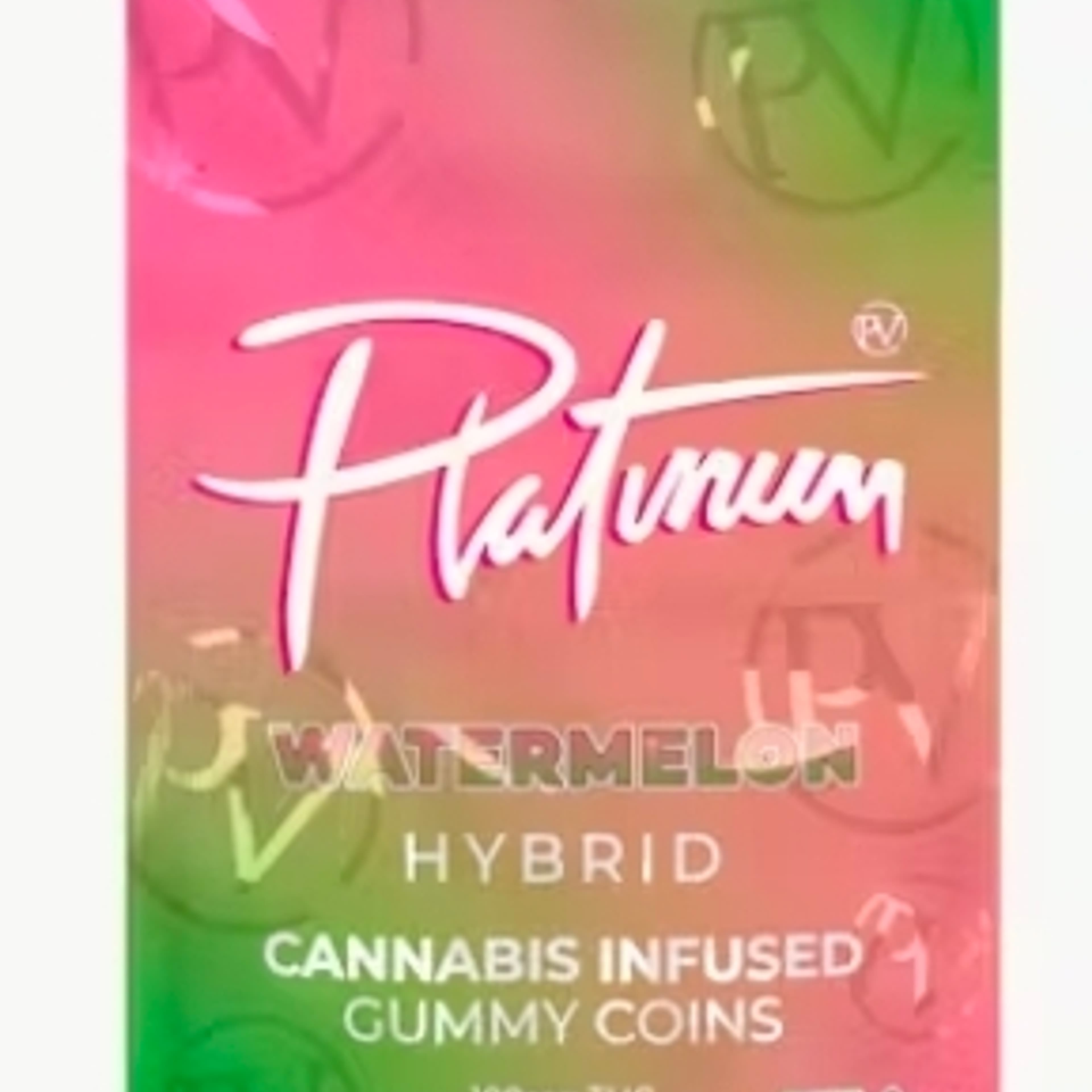 Platinum Vape - 100mg Distillate Gummy - Watermelon - Hybrid - - $14.99 - Edibles