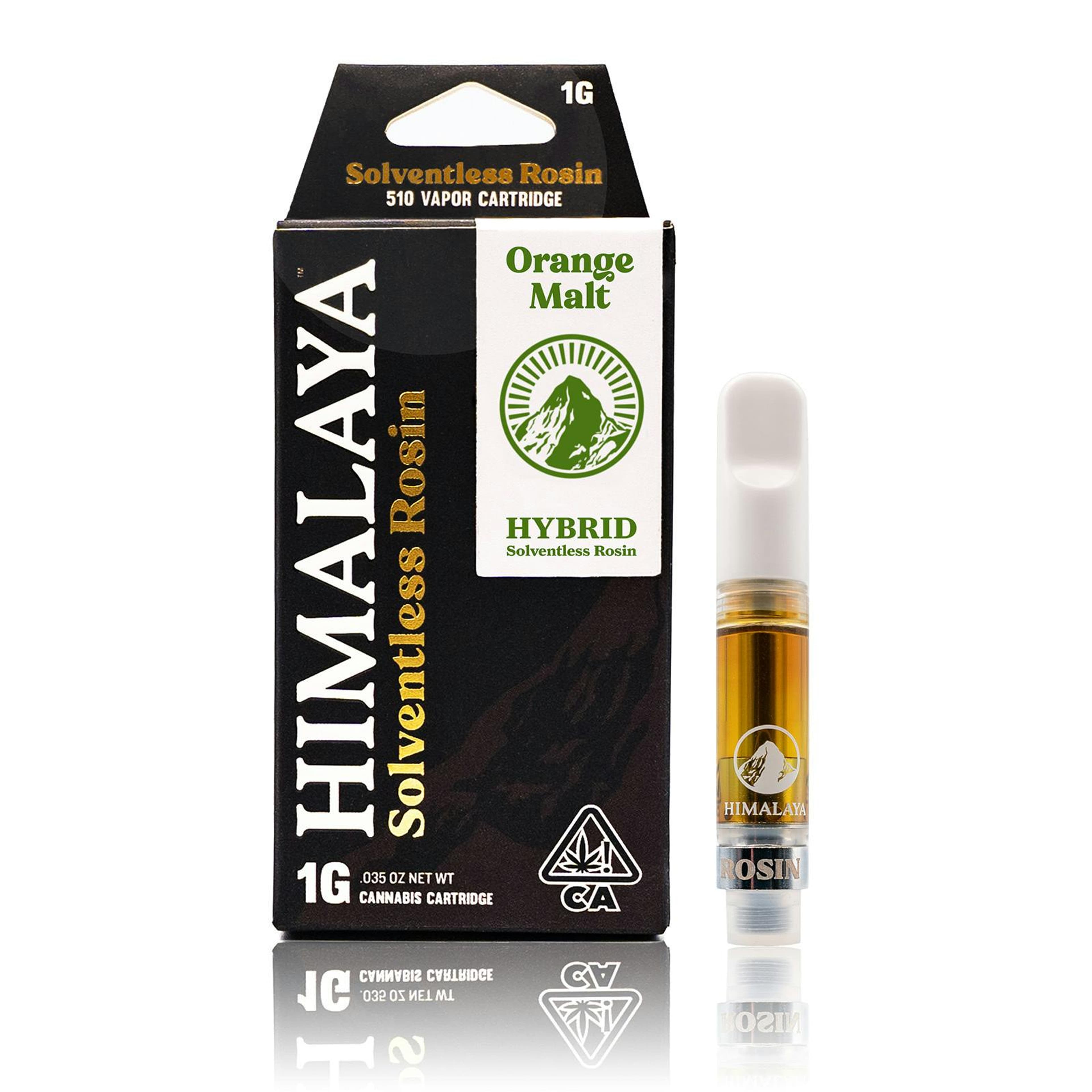 Orange Malt Solventless Rosin Cartridge - Himalaya - Gram - $48 - Cartridges